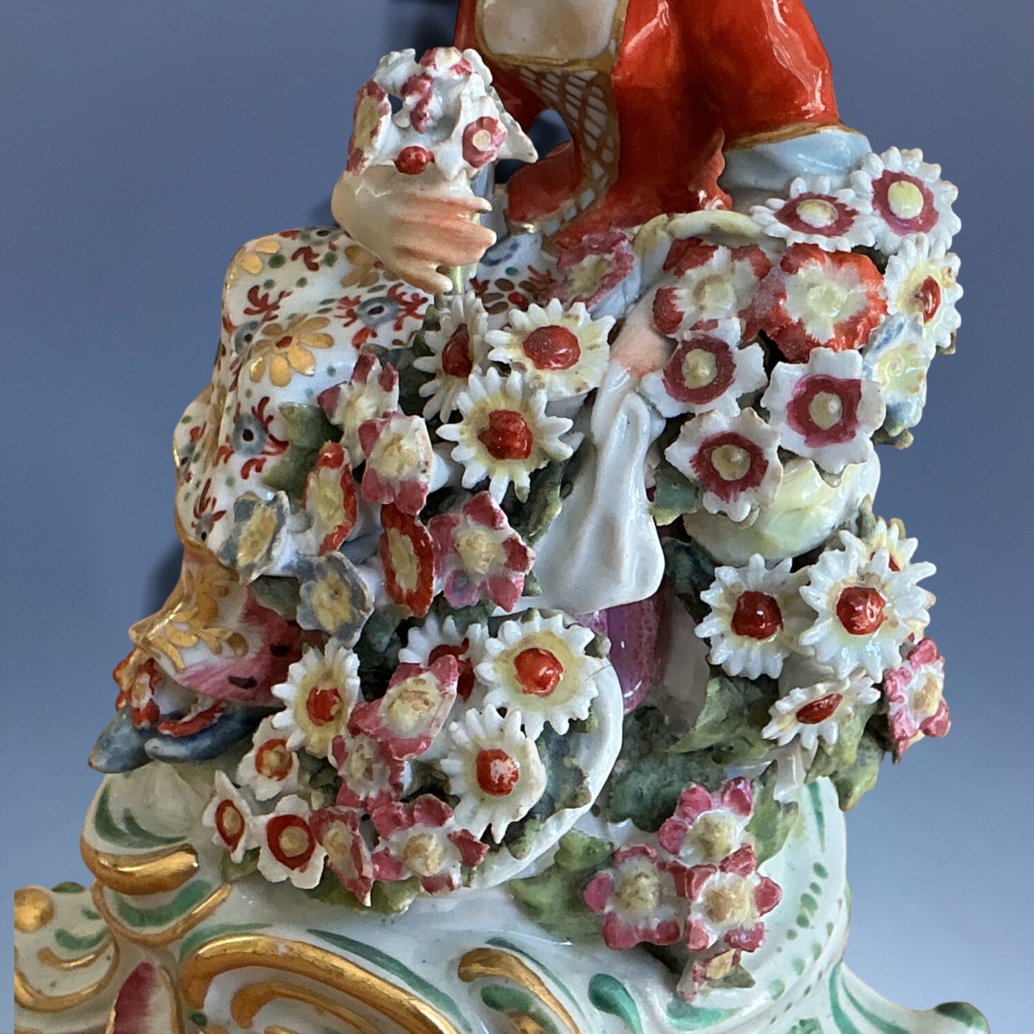 Pair of Bow Porcelain Seasons - Spring and Summer - Image 10