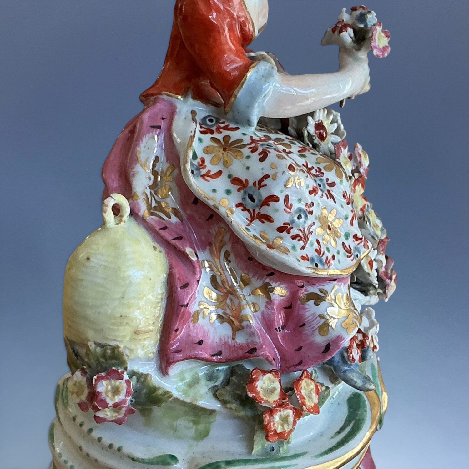 Pair of Bow Porcelain Seasons - Spring and Summer - Image 9