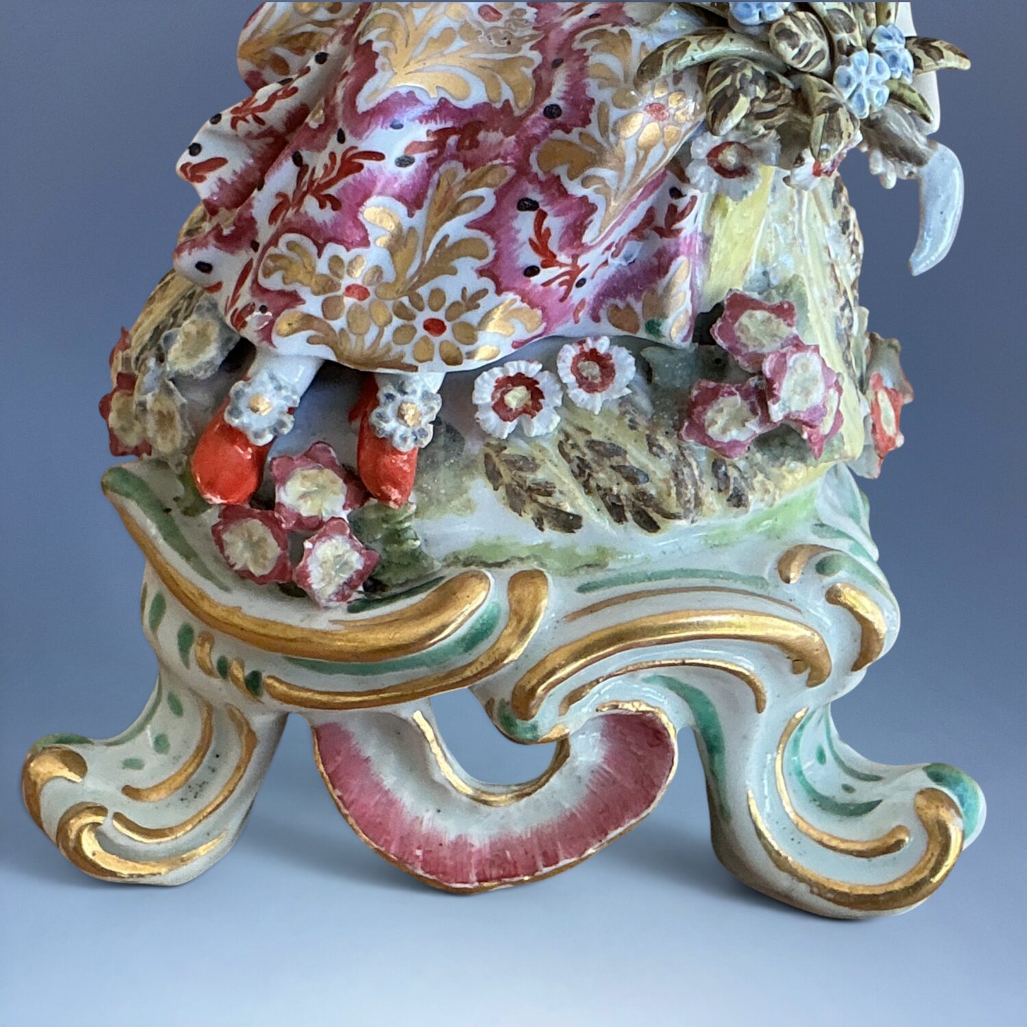 Pair of Bow Porcelain Seasons - Spring and Summer - Image 8