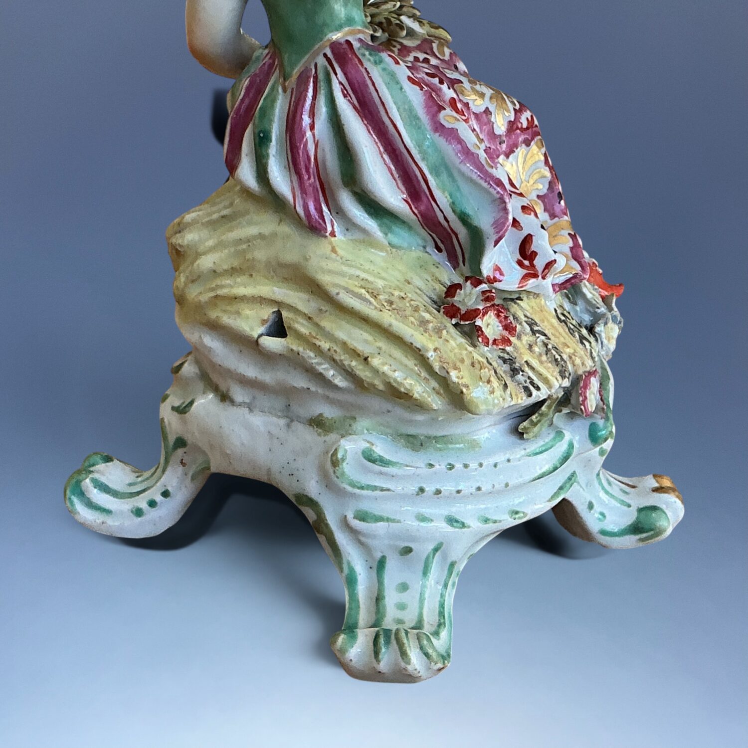 Pair of Bow Porcelain Seasons - Spring and Summer - Image 3