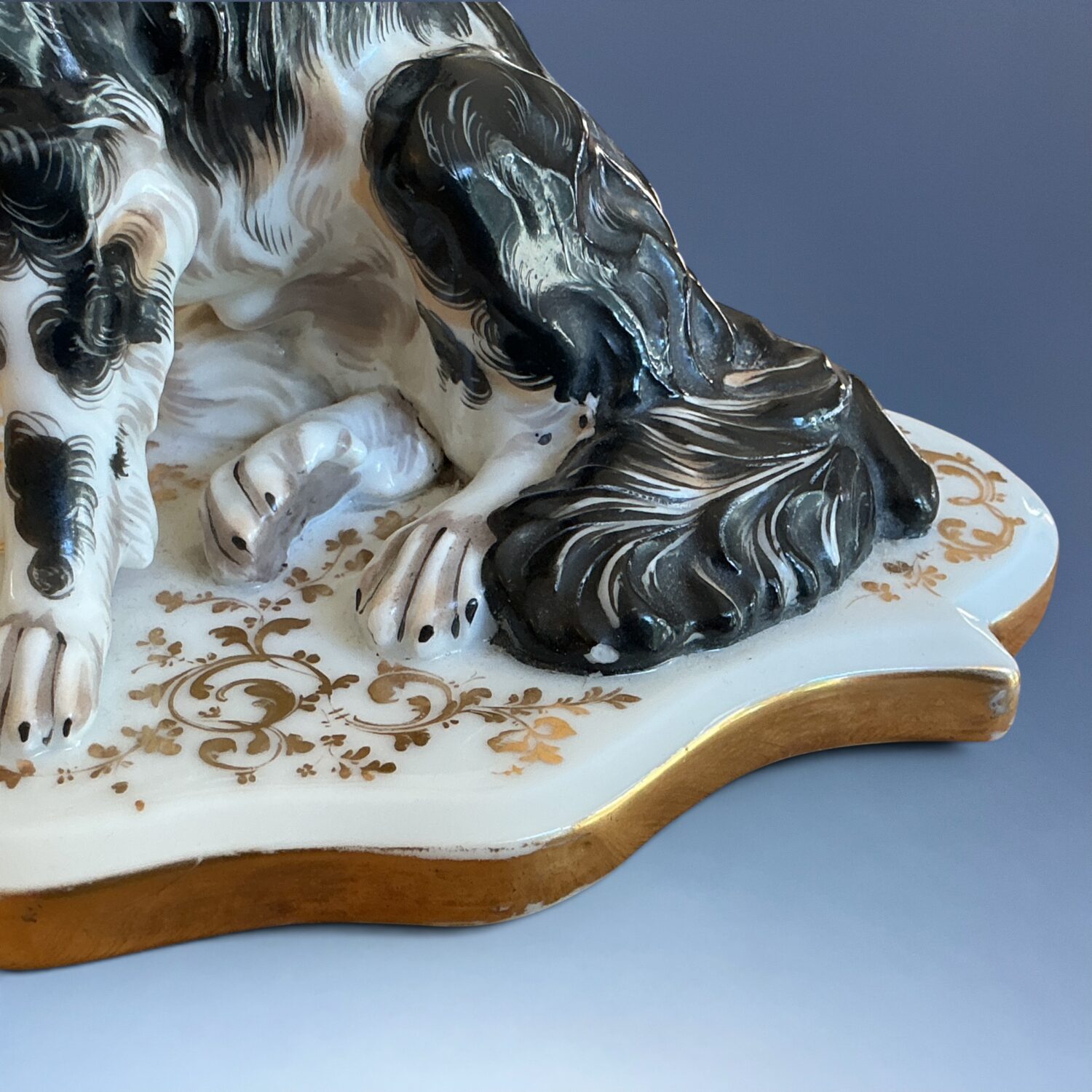 C19th Paris - Jacob Petit - Model of a Seated Dog. - Image 2