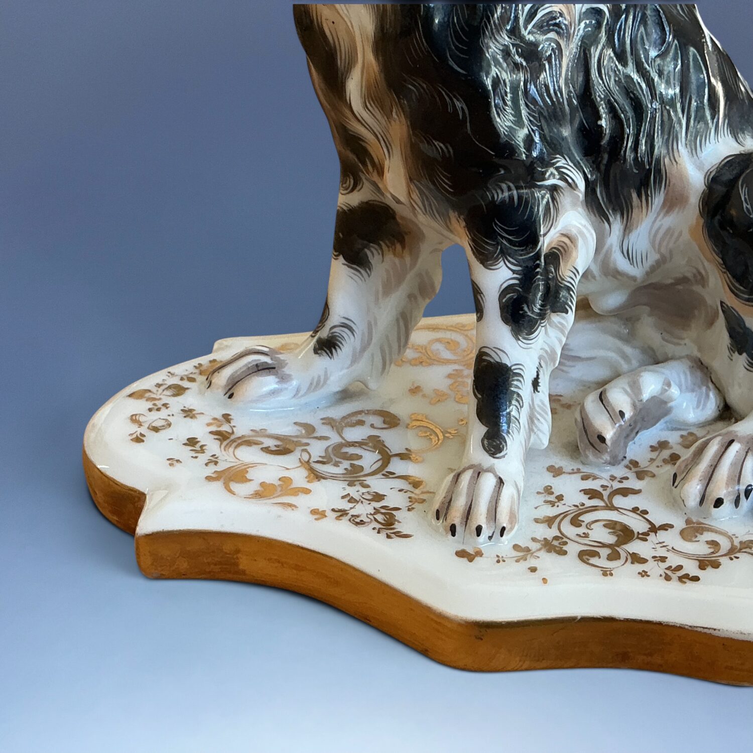 C19th Paris - Jacob Petit - Model of a Seated Dog. - Image 7