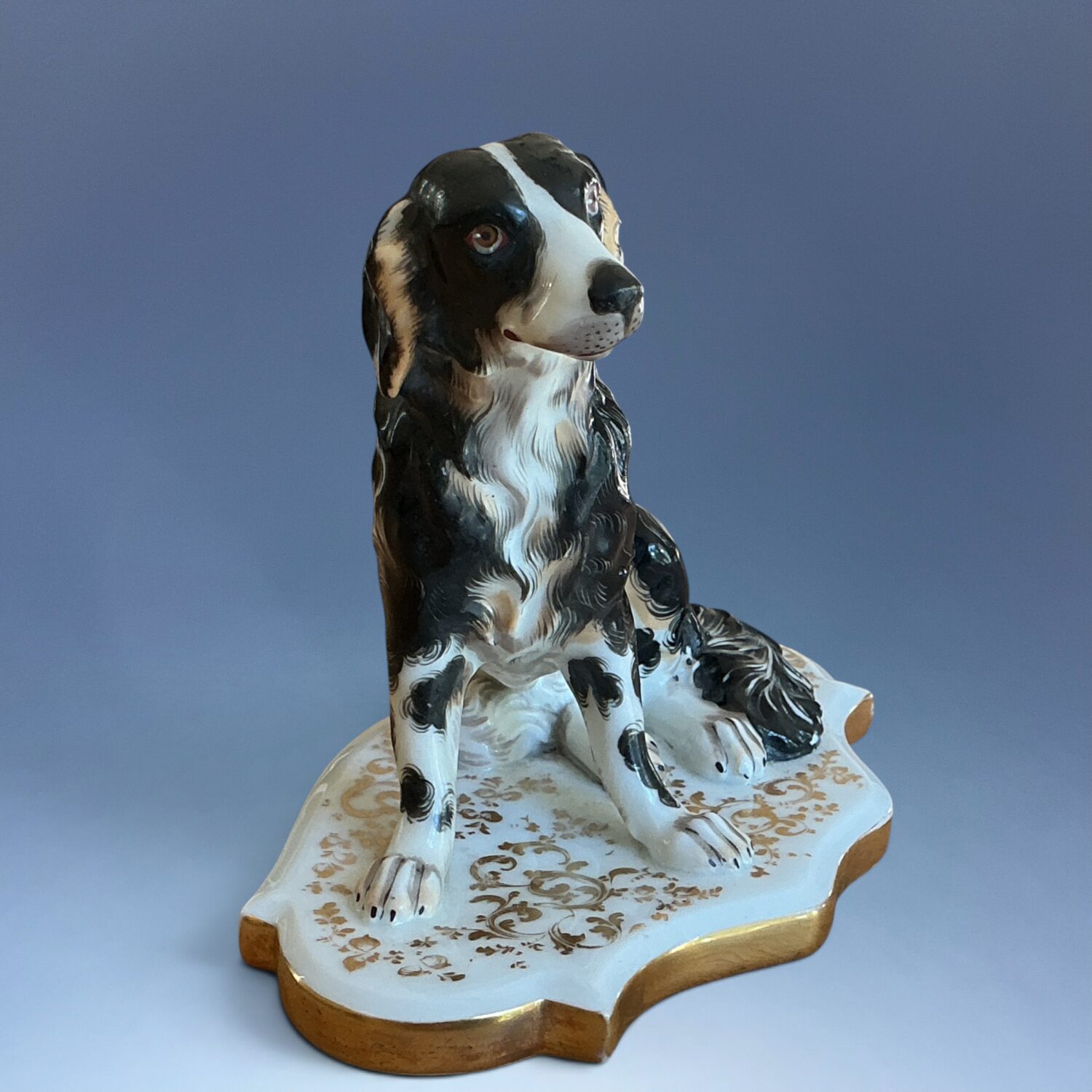 C19th Paris - Jacob Petit - Model of a Seated Dog. - Image 5