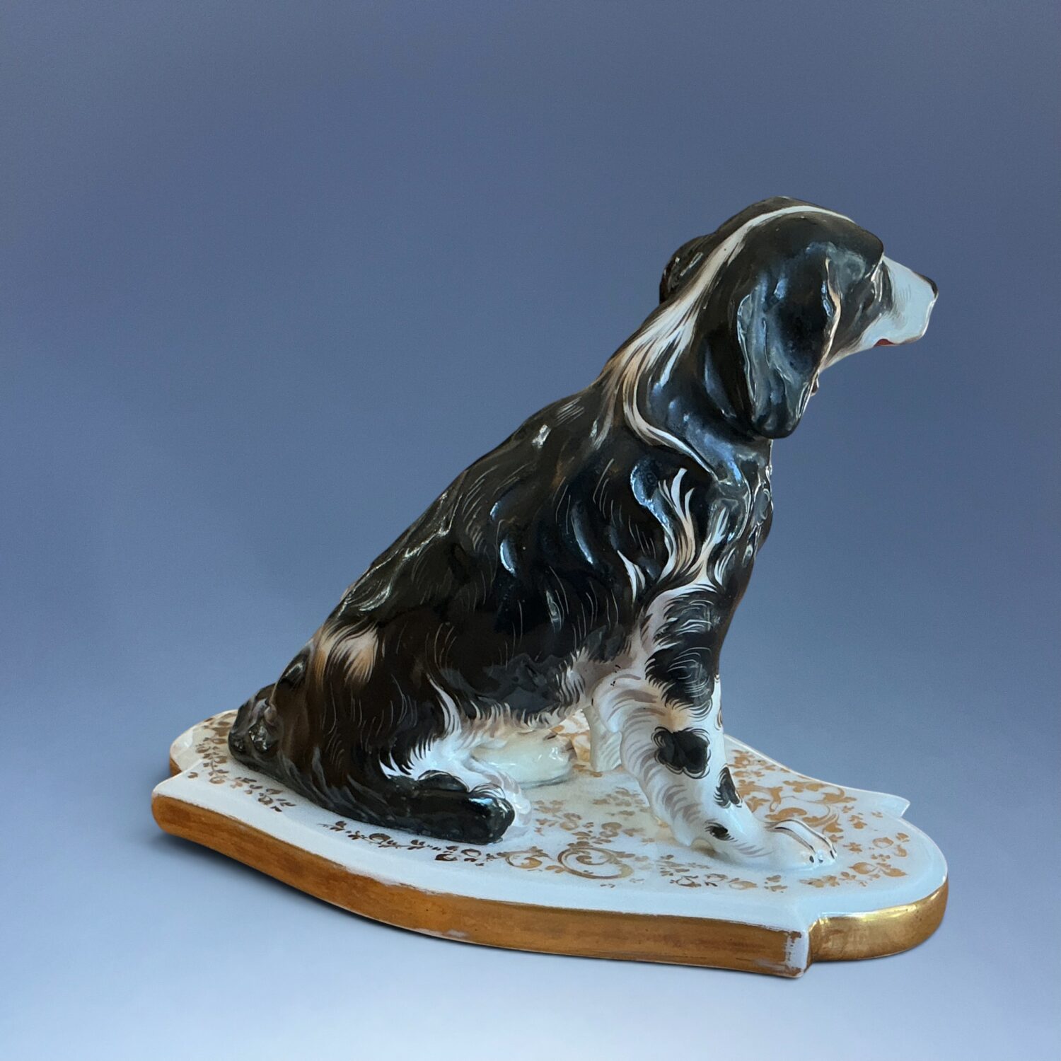 C19th Paris - Jacob Petit - Model of a Seated Dog. - Image 4