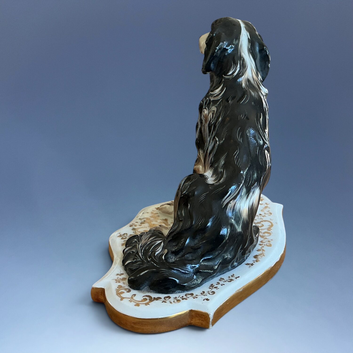 C19th Paris - Jacob Petit - Model of a Seated Dog. - Image 3
