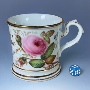 C19th English Porcelain Small Mug - Matilda (RESERVED)
