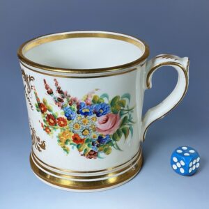 C19th English Porcelain Small Christening Mug - Harriett Thompson
