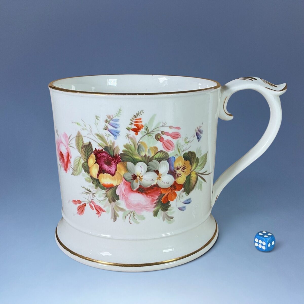 C19th Coalport Porcelain – Very Large Tankard (RESERVED)