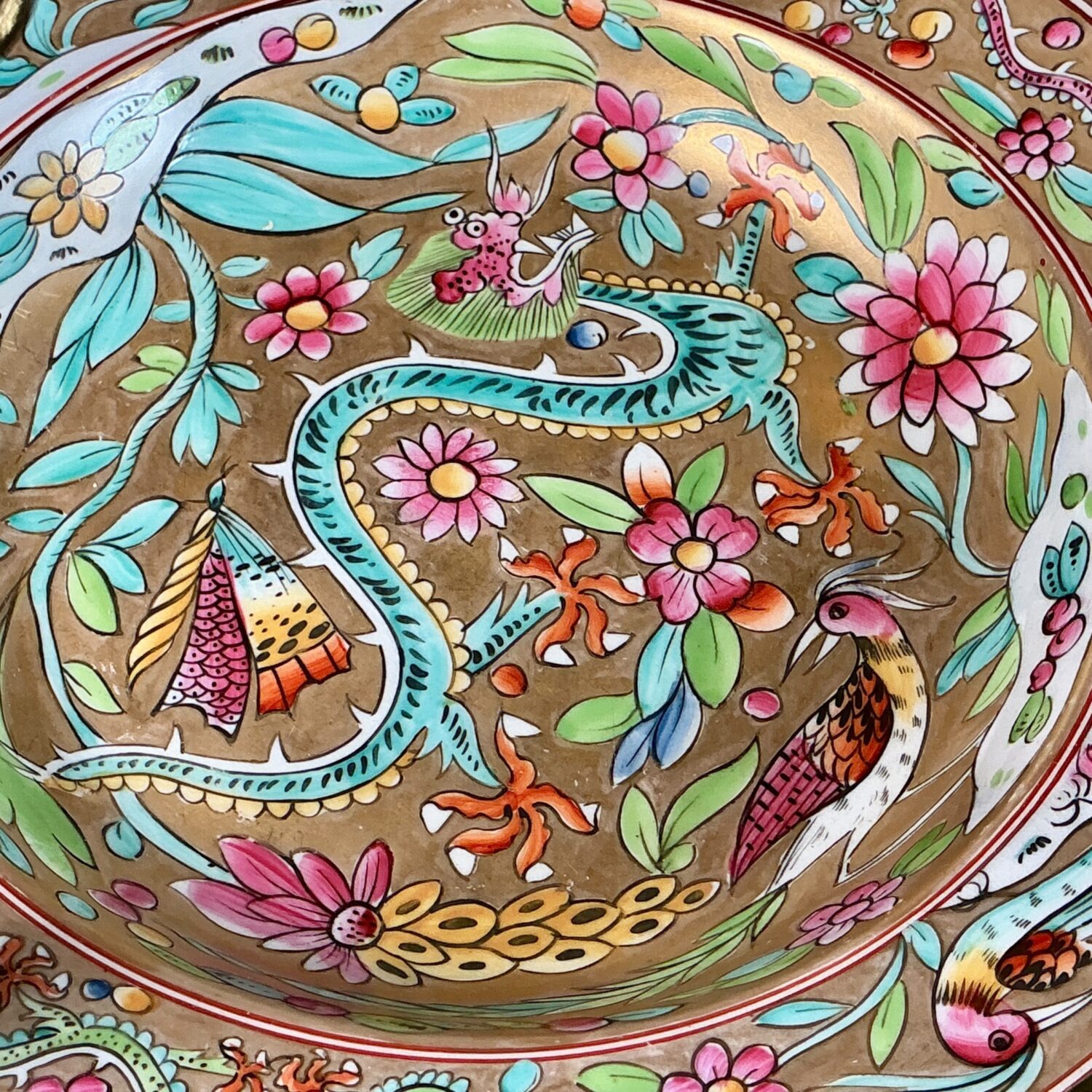 C19th English Porcelain, Ormolu Mounted Basket. - Image 4