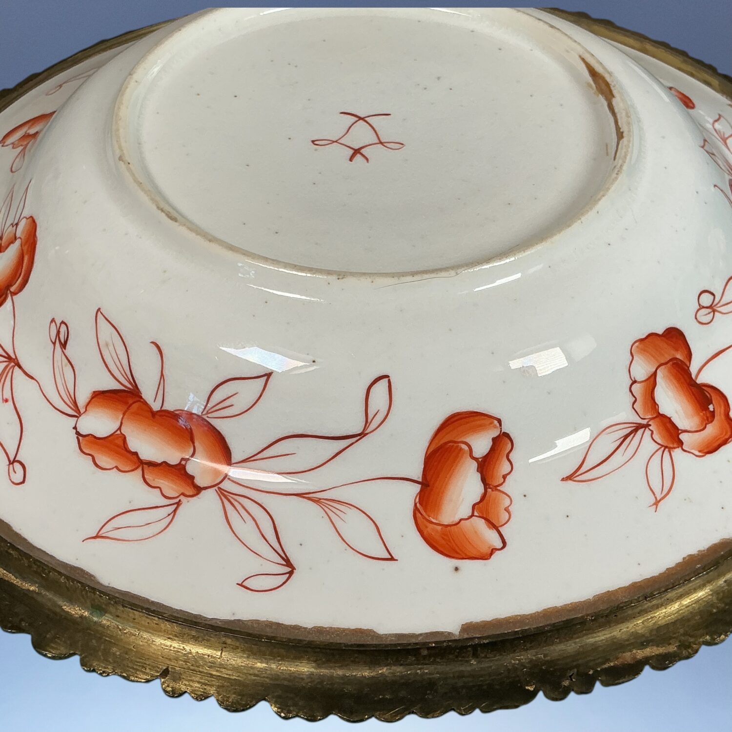 C19th English Porcelain, Ormolu Mounted Basket. - Image 12