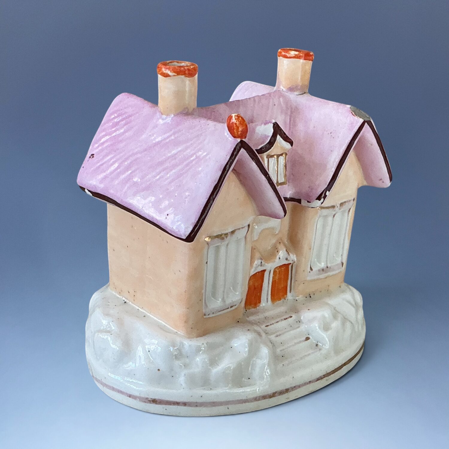 (Clearance) C19th Staffordshire Cottage Pastille Burner. - Image 2