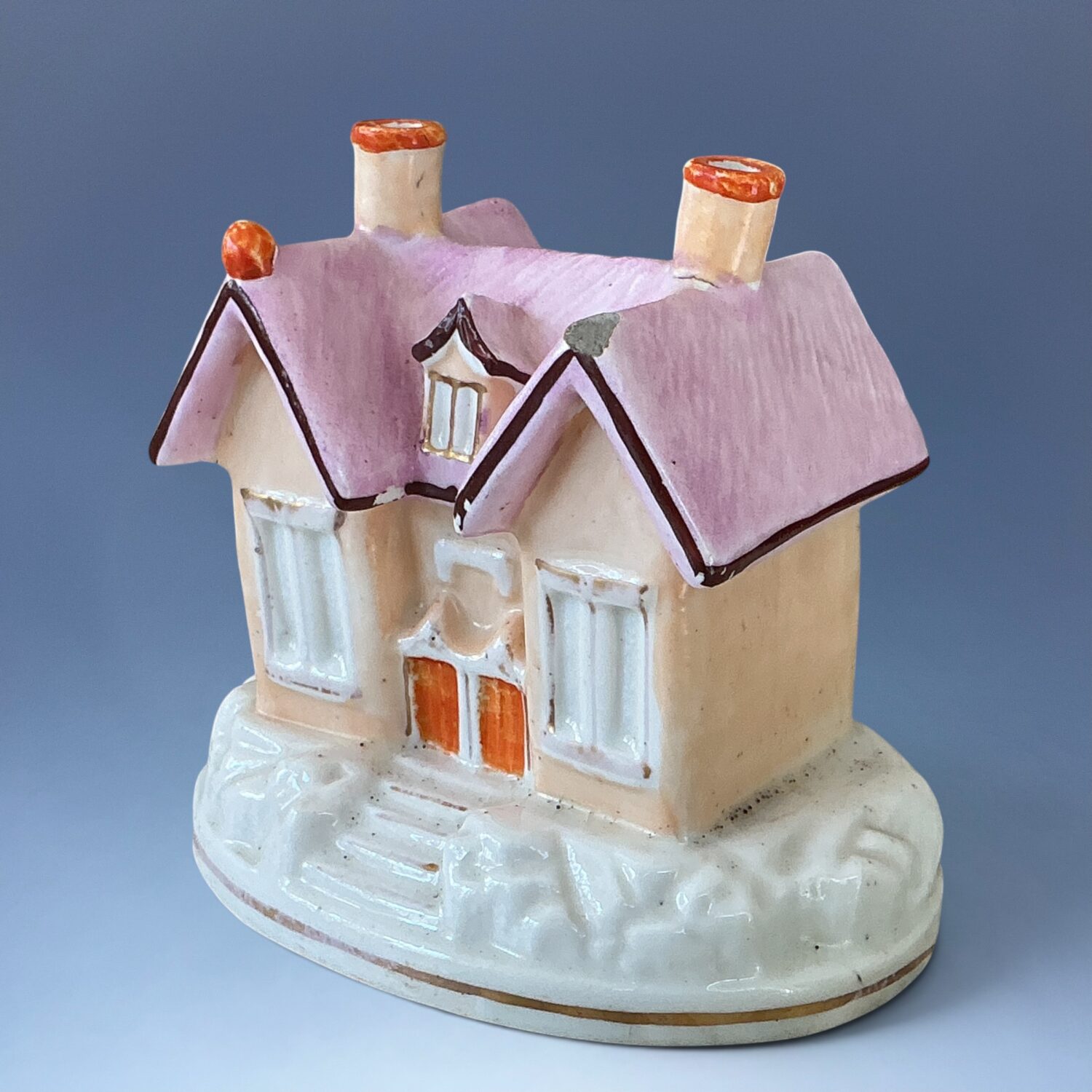 (Clearance) C19th Staffordshire Cottage Pastille Burner. - Image 3