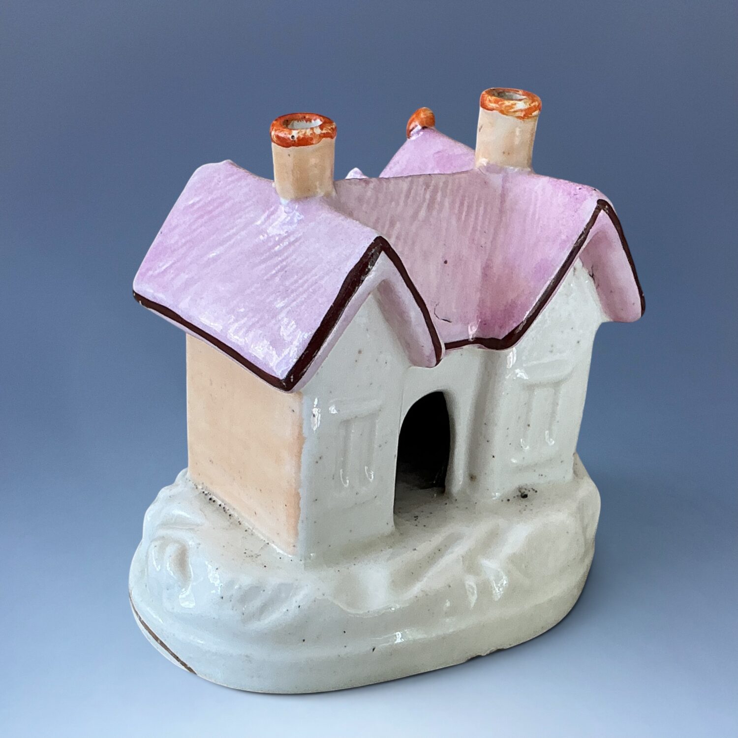 (Clearance) C19th Staffordshire Cottage Pastille Burner. - Image 4