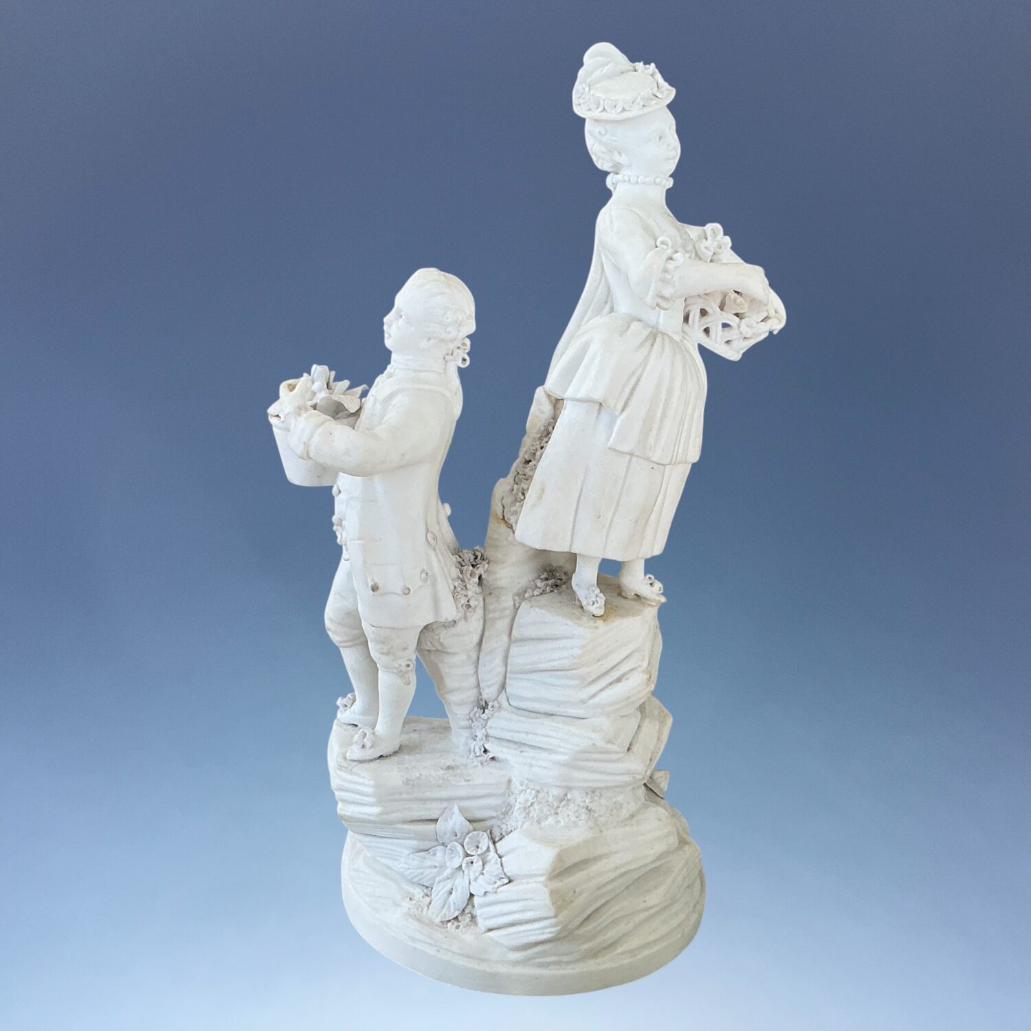 (Clearance) C18th Mennecy Soft Paste Porcelain Figure Group. - Image 2