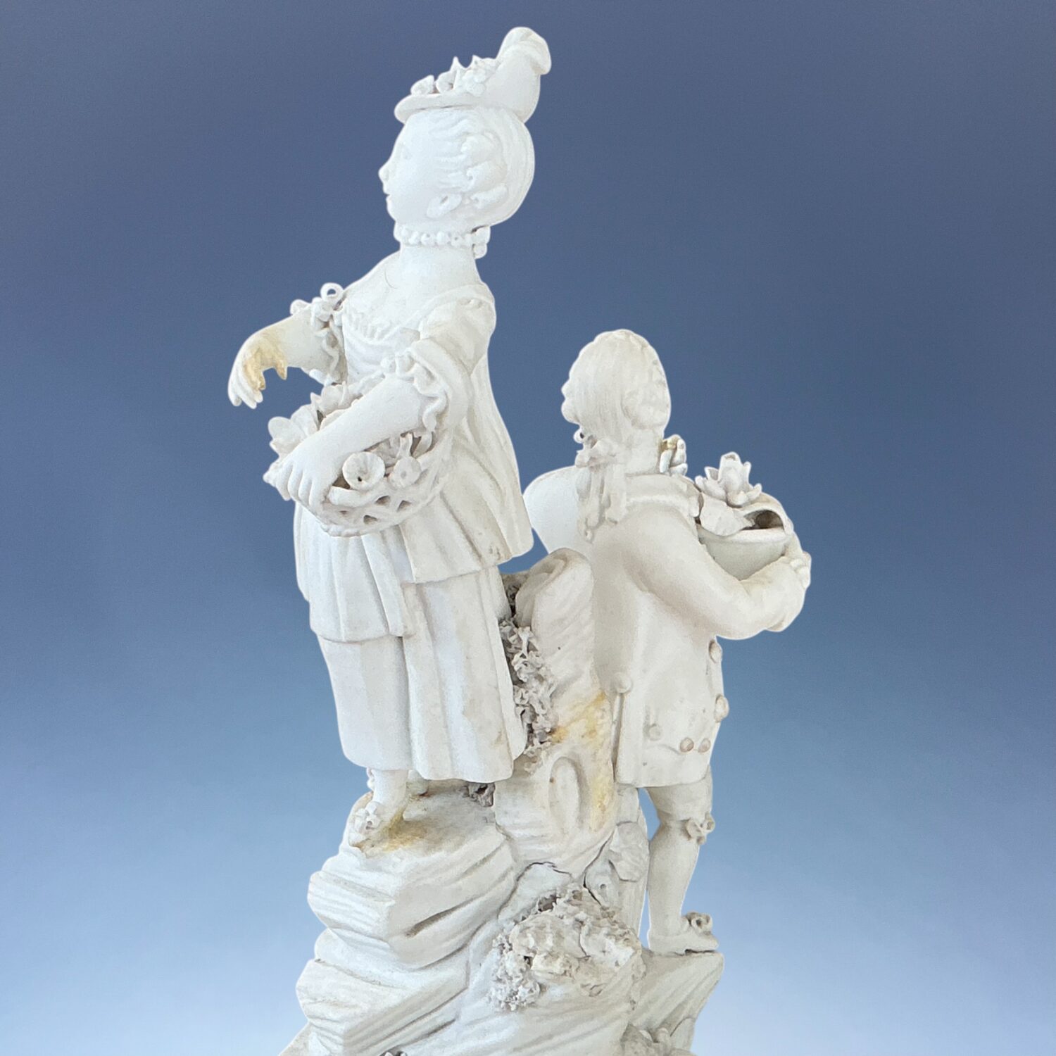 (Clearance) C18th Mennecy Soft Paste Porcelain Figure Group. - Image 5