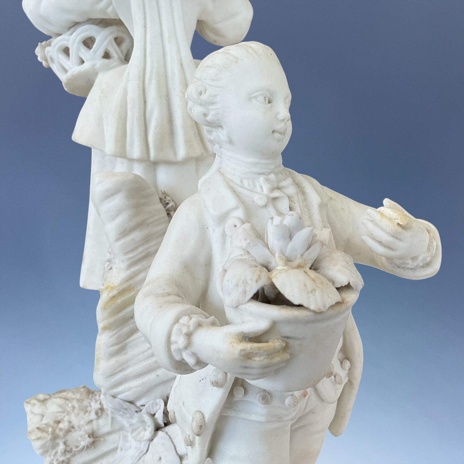 (Clearance) C18th Mennecy Soft Paste Porcelain Figure Group. - Image 9
