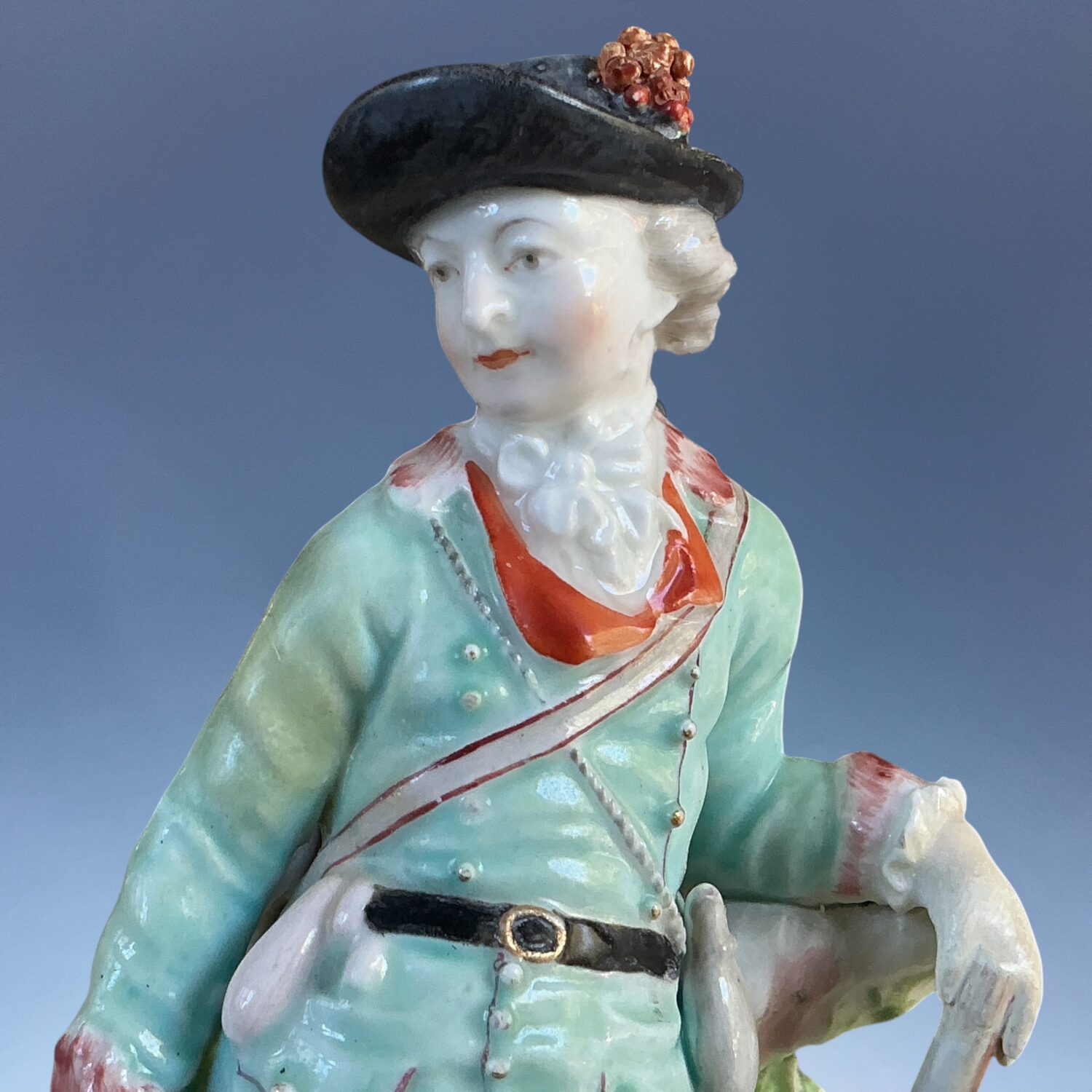(Clearance) C18th Chelsea-Derby Figure of a Sportsman (af) - Image 2
