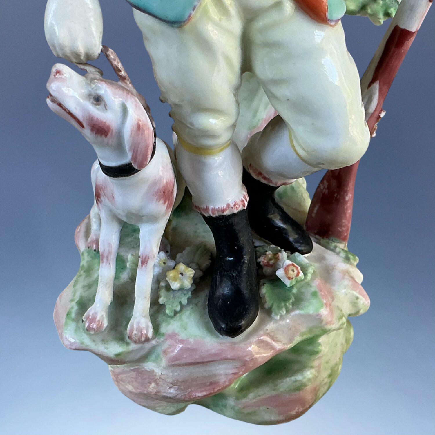 (Clearance) C18th Chelsea-Derby Figure of a Sportsman (af) - Image 3