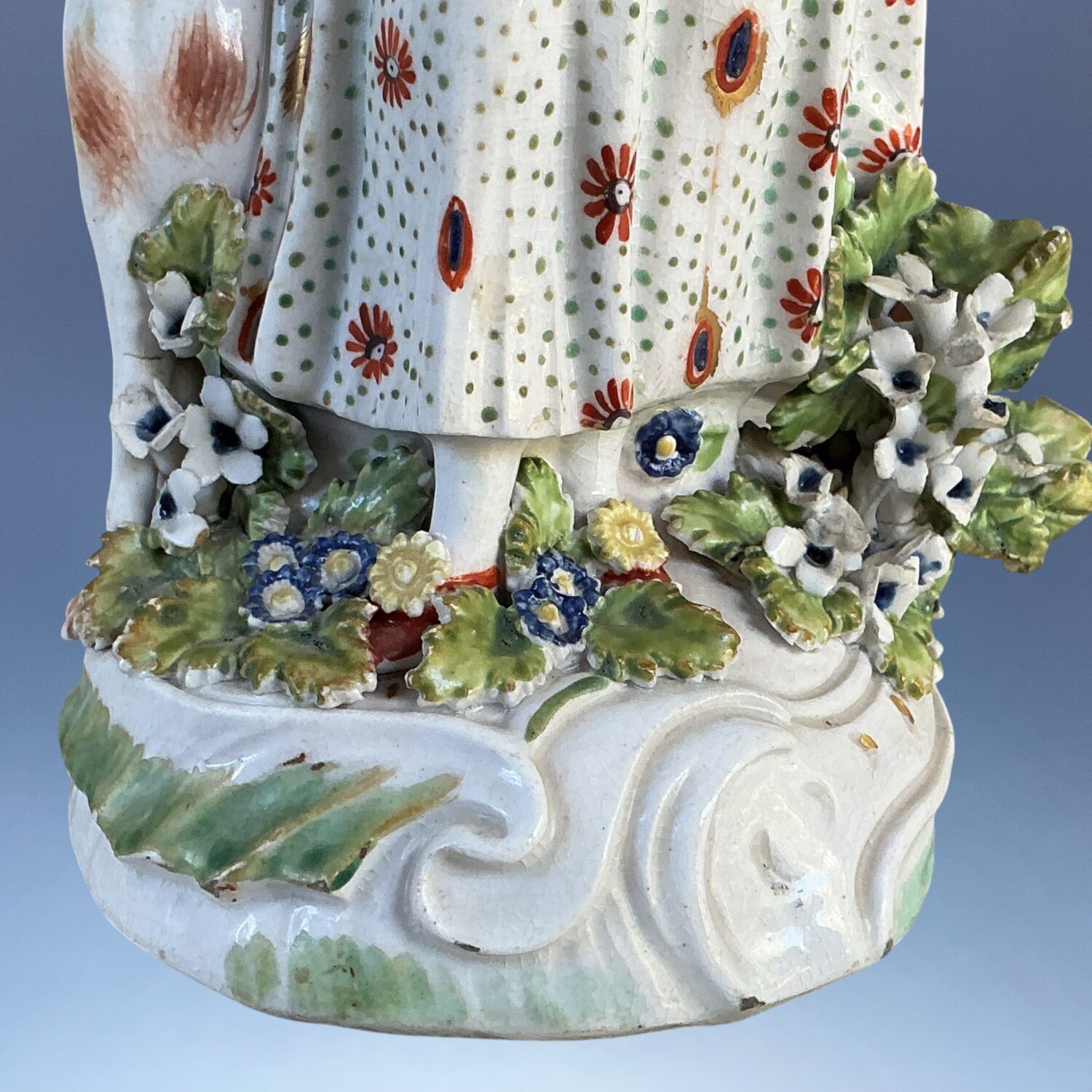 (Clearance) C18th Derby Porcelain Figure of a Huntress. - Image 2