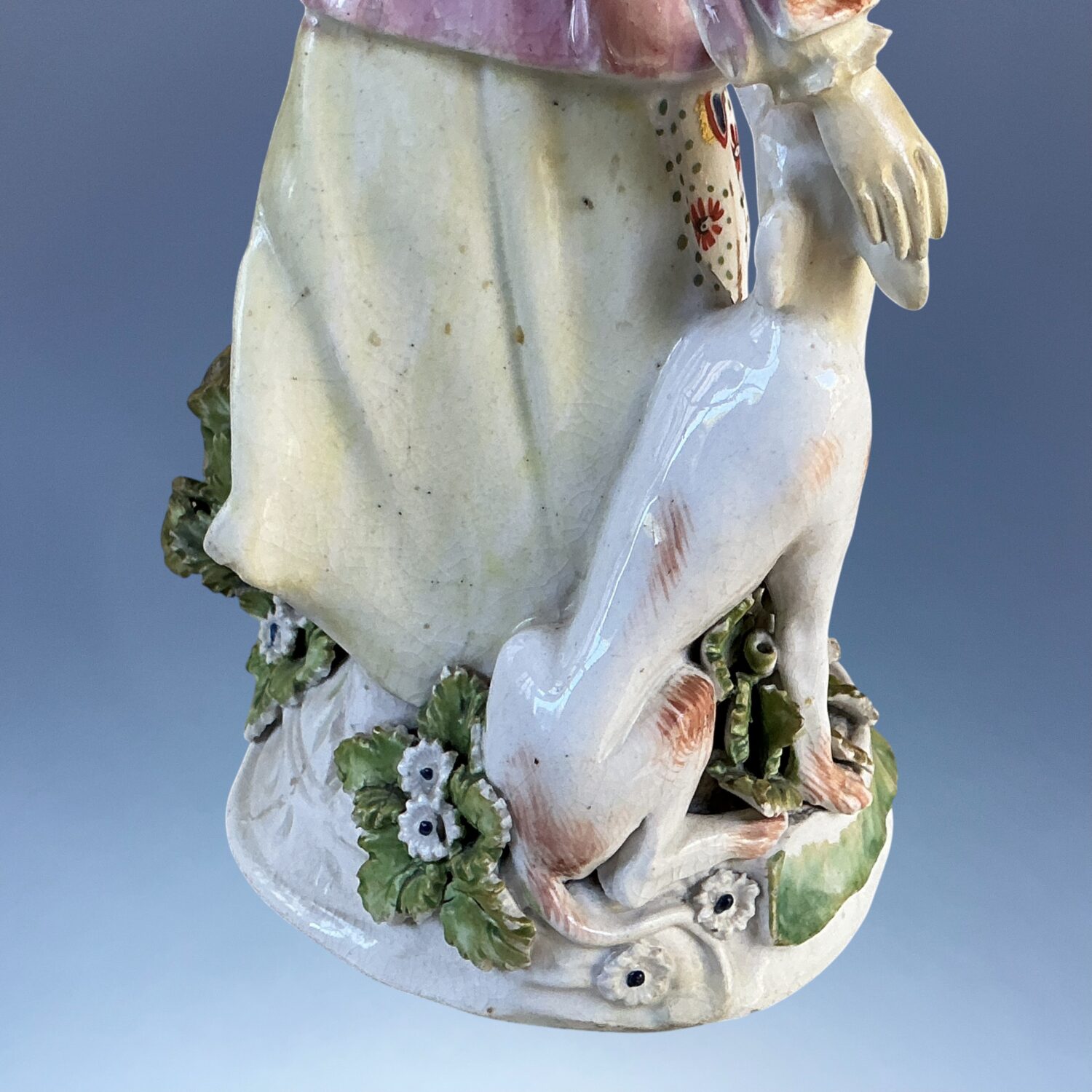 (Clearance) C18th Derby Porcelain Figure of a Huntress. - Image 8
