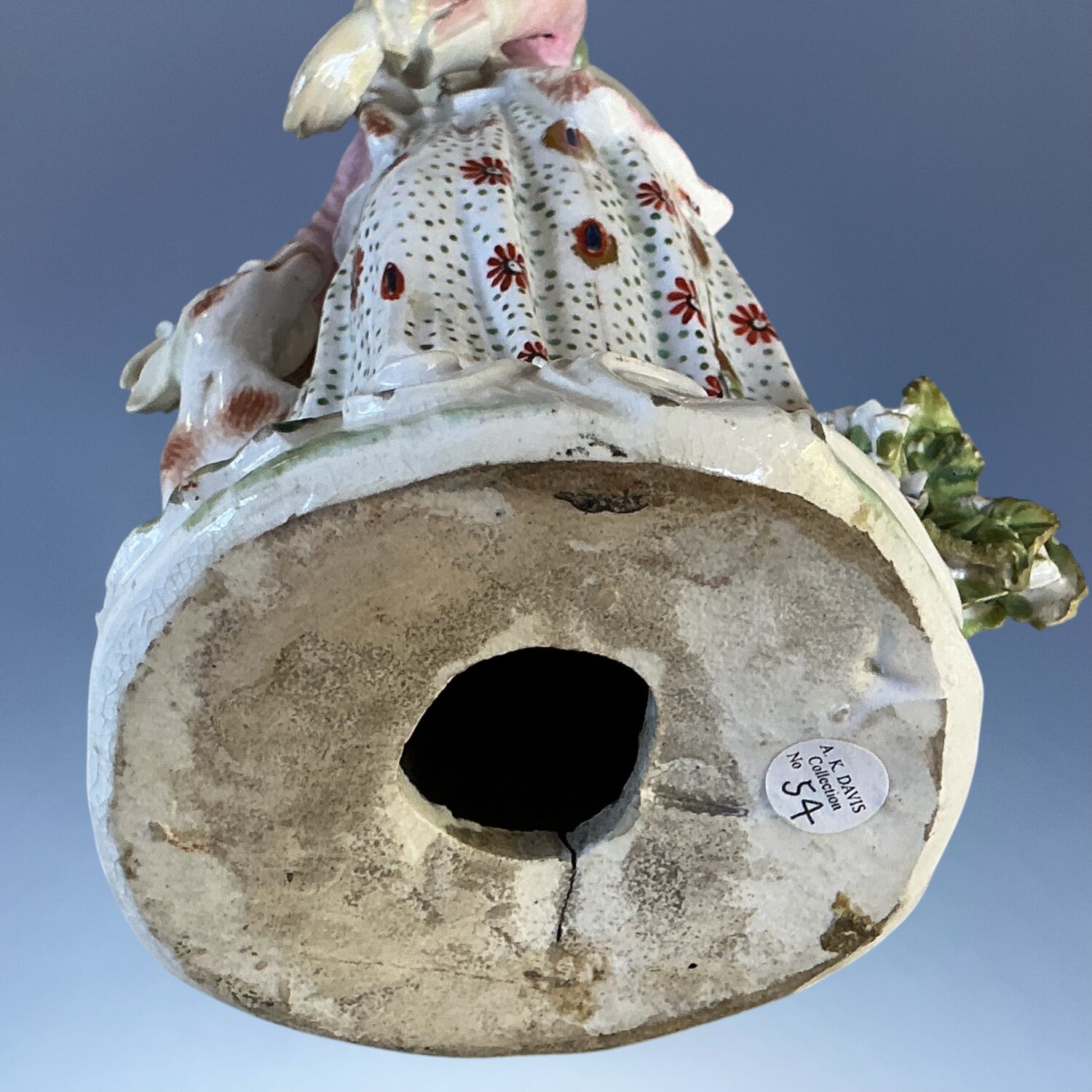 (Clearance) C18th Derby Porcelain Figure of a Huntress. - Image 9