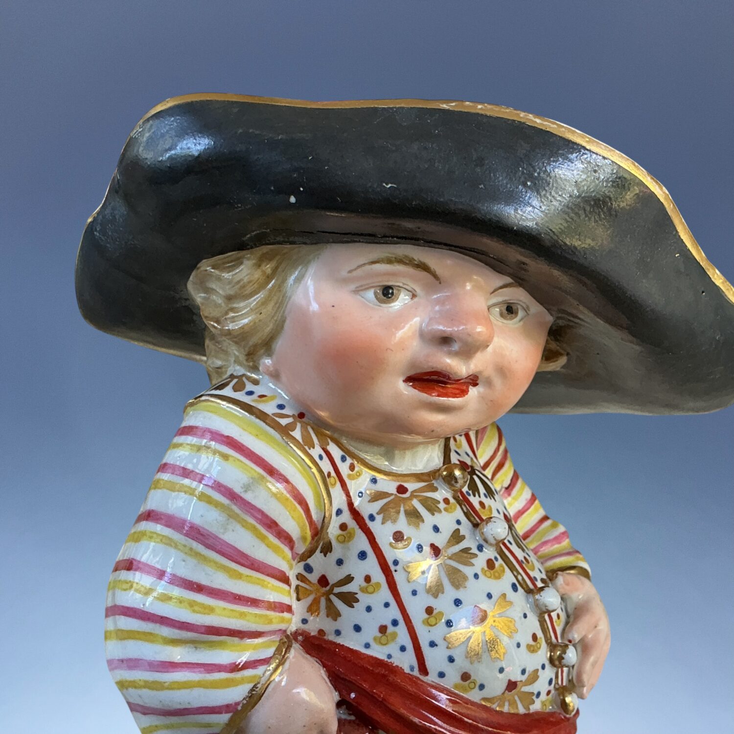 C18th Derby Porcelain Figure of a Mansion House Dwarf (a) - Image 3