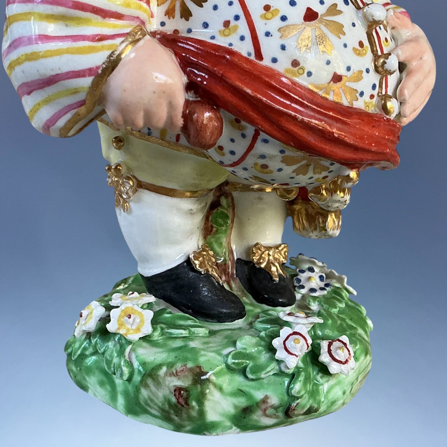 C18th Derby Porcelain Figure of a Mansion House Dwarf (a) - Image 4