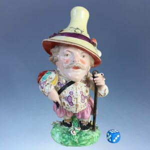 C18th Derby Porcelain Figure of a Mansion House Dwarf (b) (RESERVED)