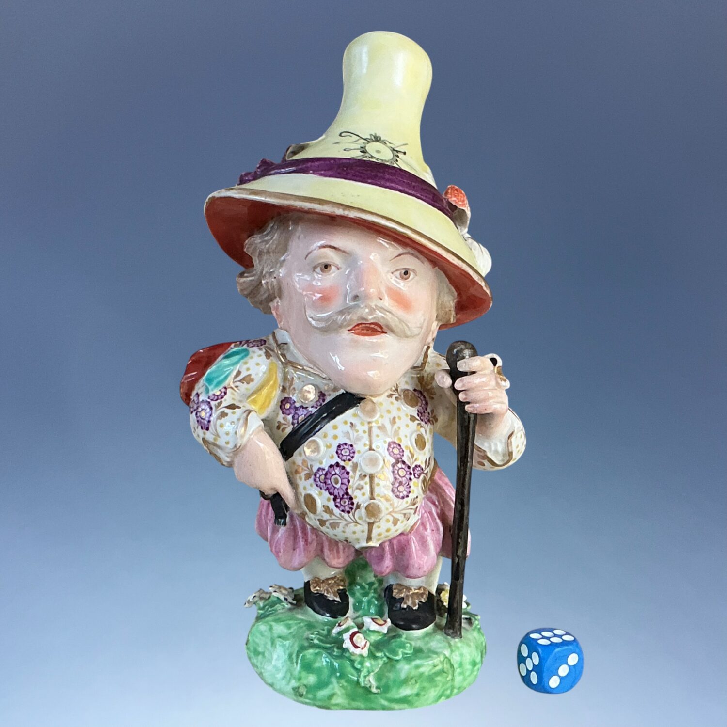 C18th Derby Porcelain Figure of a Mansion House Dwarf (b) (RESERVED)