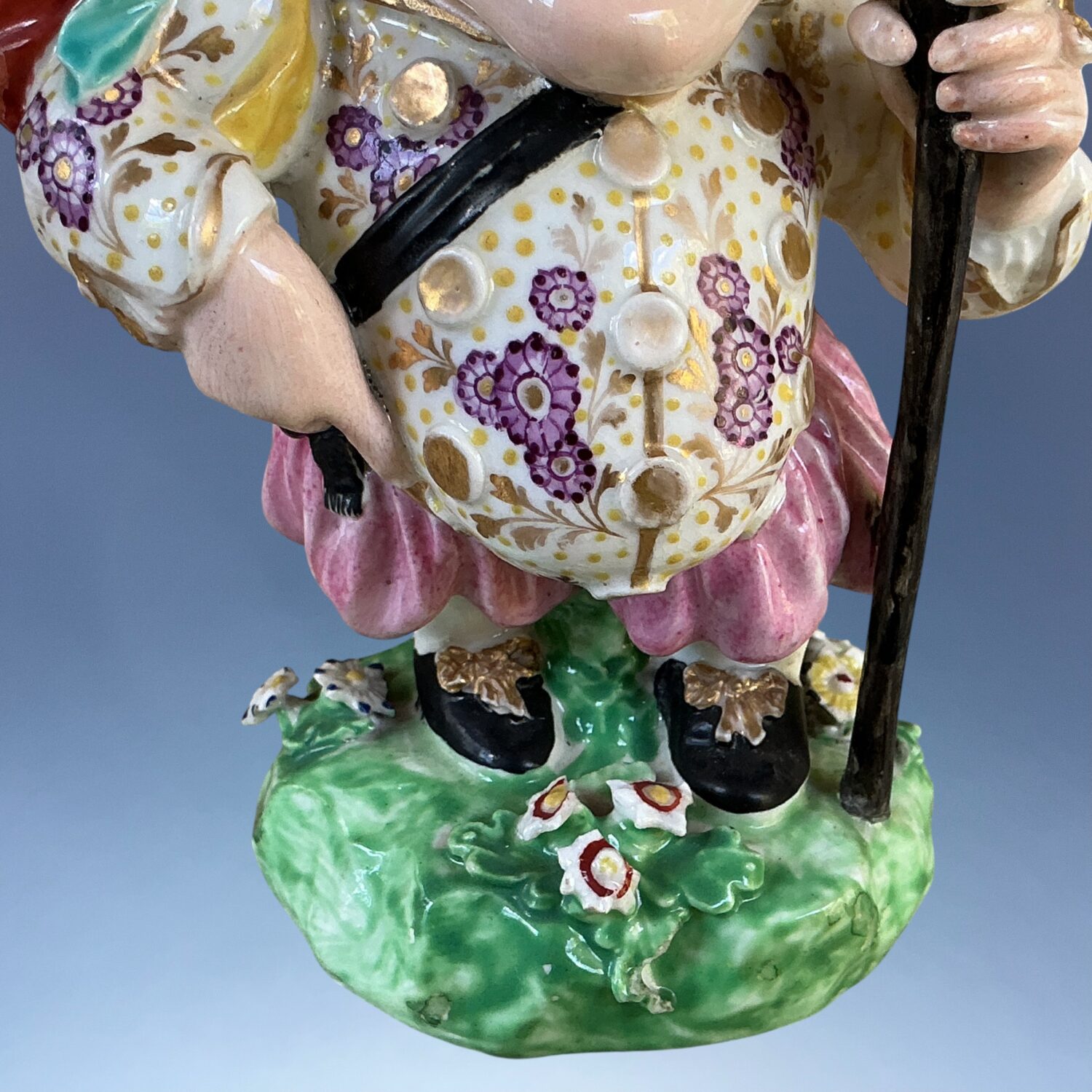 C18th Derby Porcelain Figure of a Mansion House Dwarf (b) (RESERVED) - Image 11