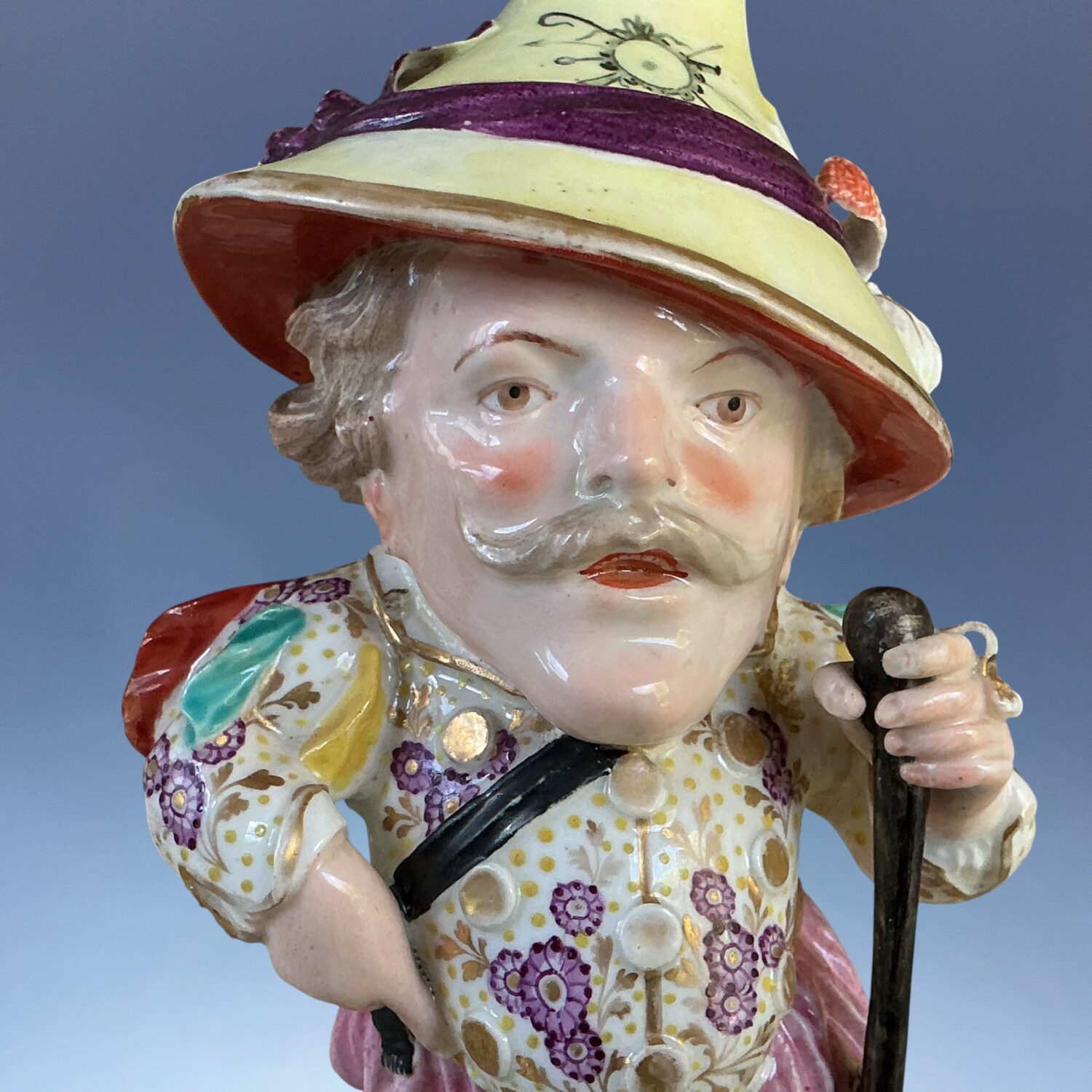 C18th Derby Porcelain Figure of a Mansion House Dwarf (b) (RESERVED) - Image 10
