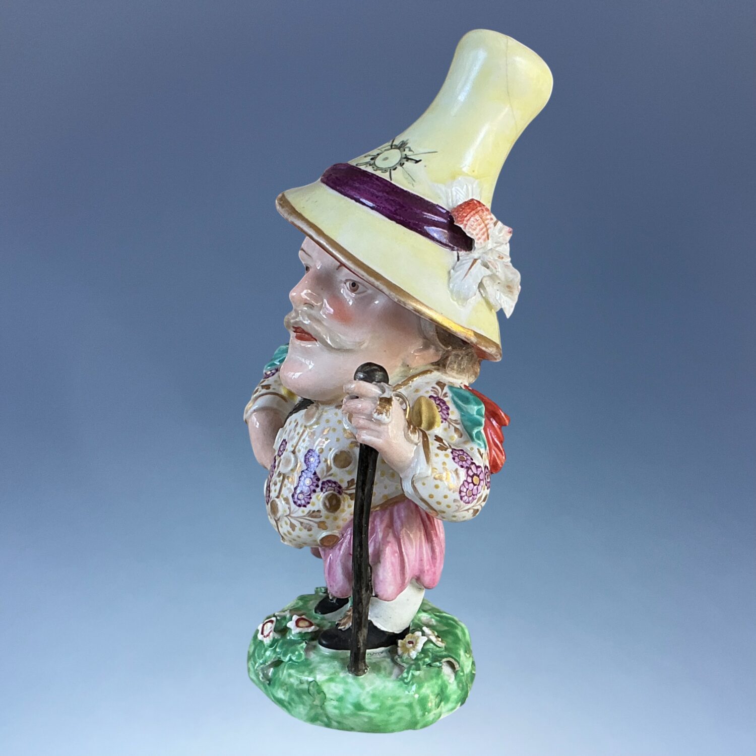 C18th Derby Porcelain Figure of a Mansion House Dwarf (b) (RESERVED) - Image 9