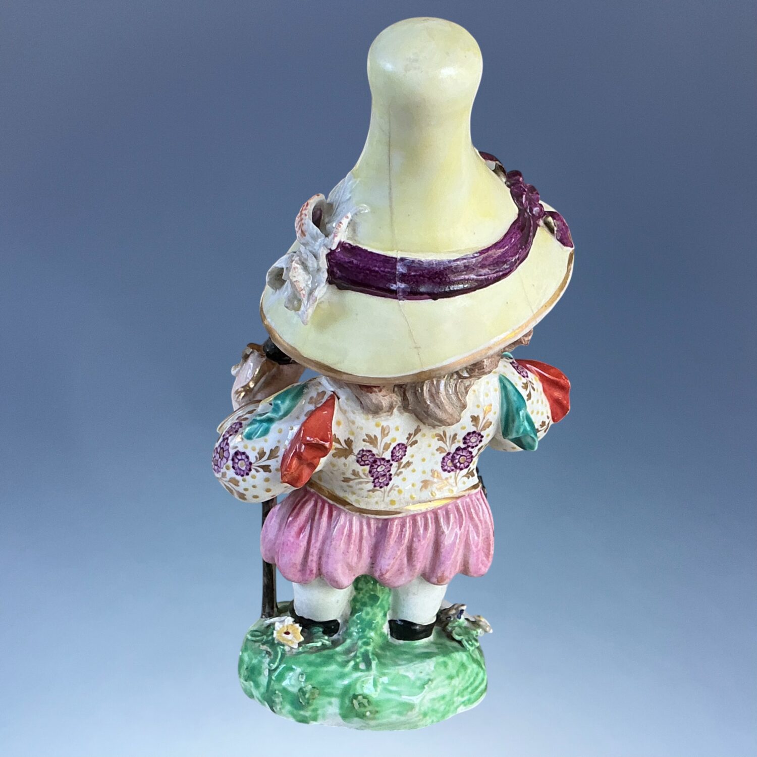 C18th Derby Porcelain Figure of a Mansion House Dwarf (b) (RESERVED) - Image 4