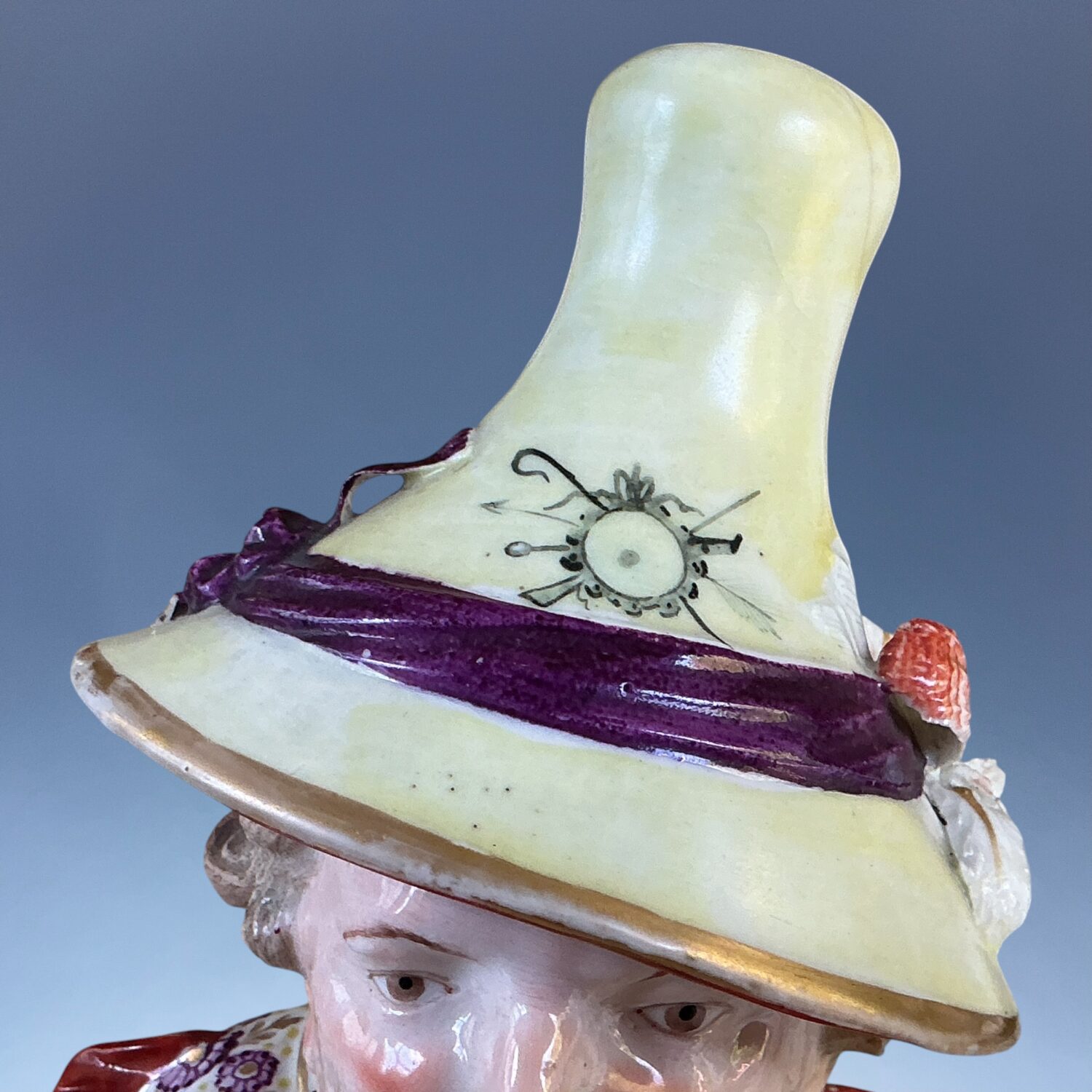 C18th Derby Porcelain Figure of a Mansion House Dwarf (b) (RESERVED) - Image 7