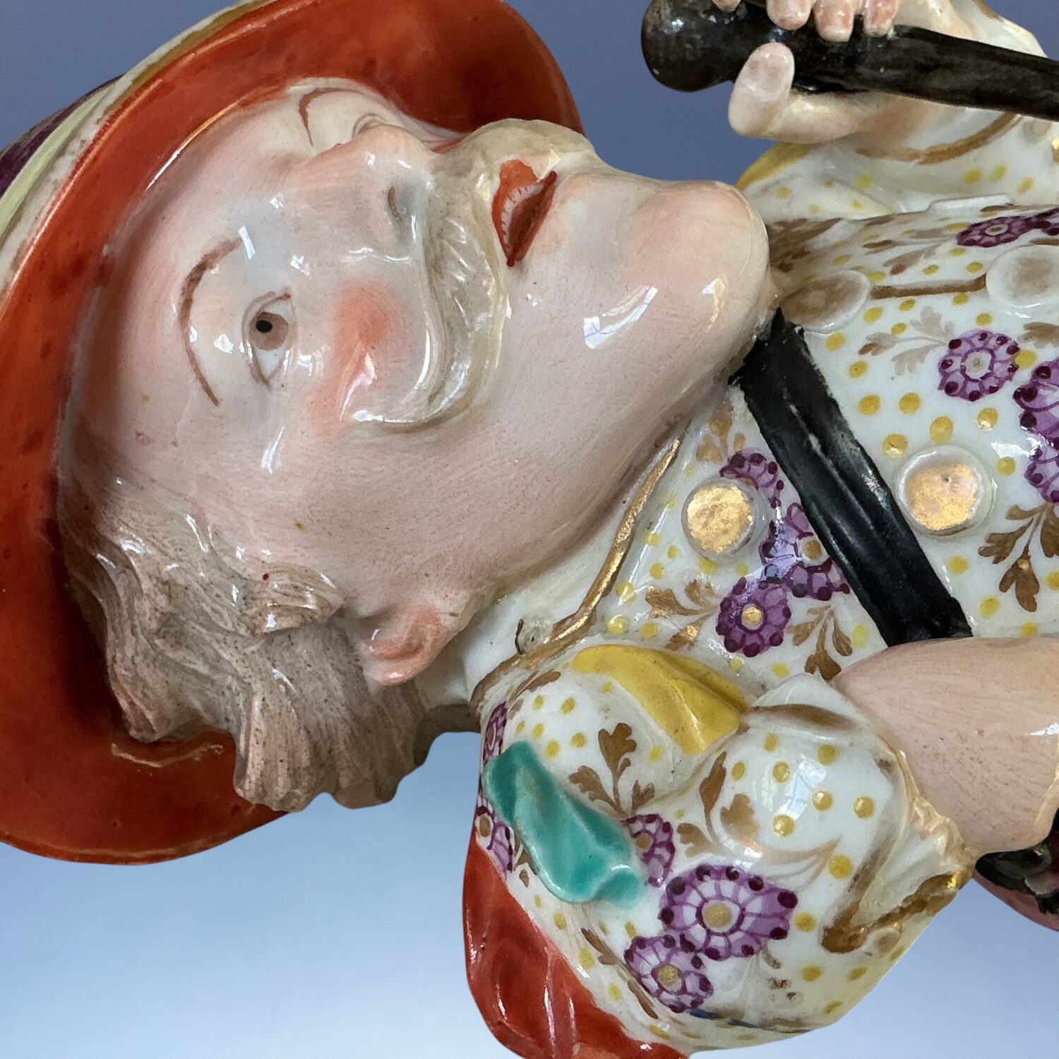 C18th Derby Porcelain Figure of a Mansion House Dwarf (b) (RESERVED) - Image 3