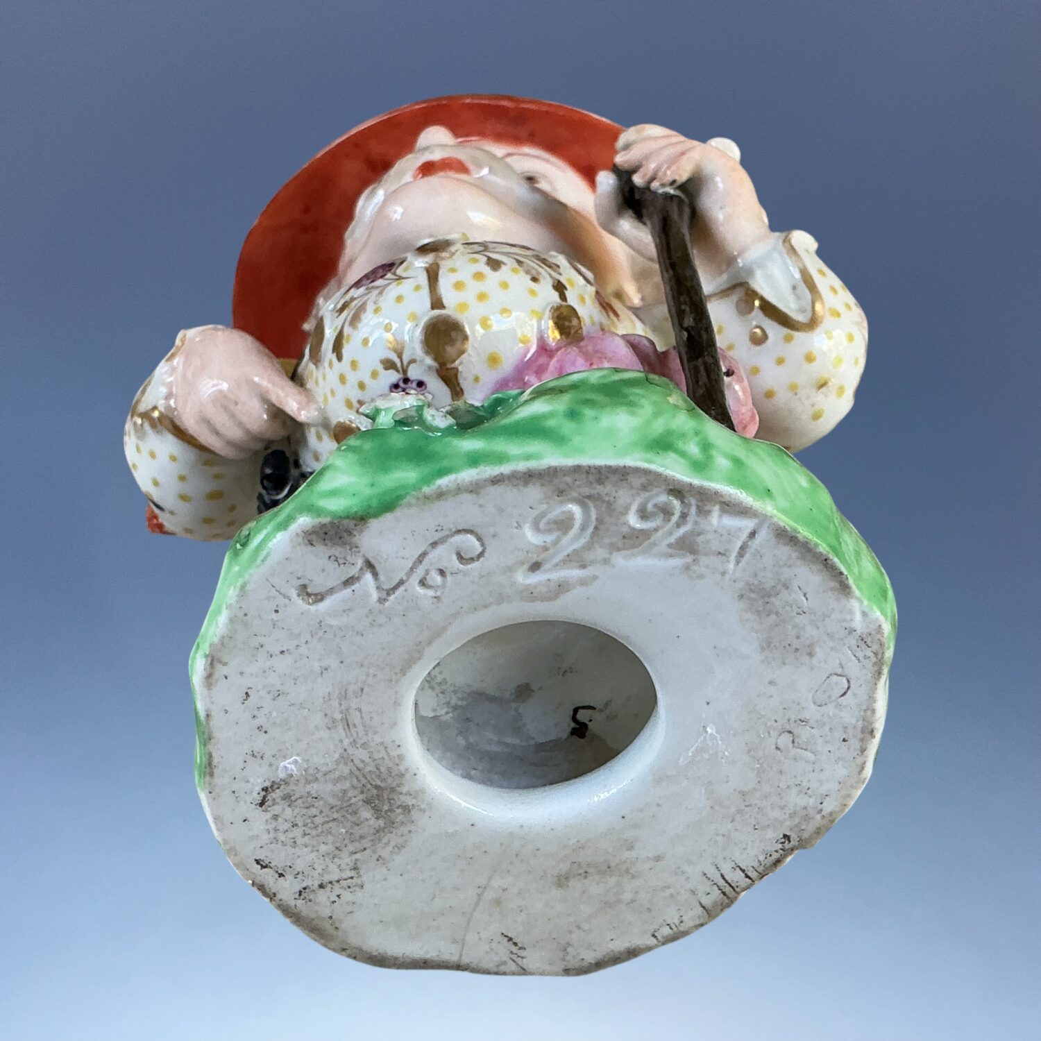 C18th Derby Porcelain Figure of a Mansion House Dwarf (b) (RESERVED) - Image 2