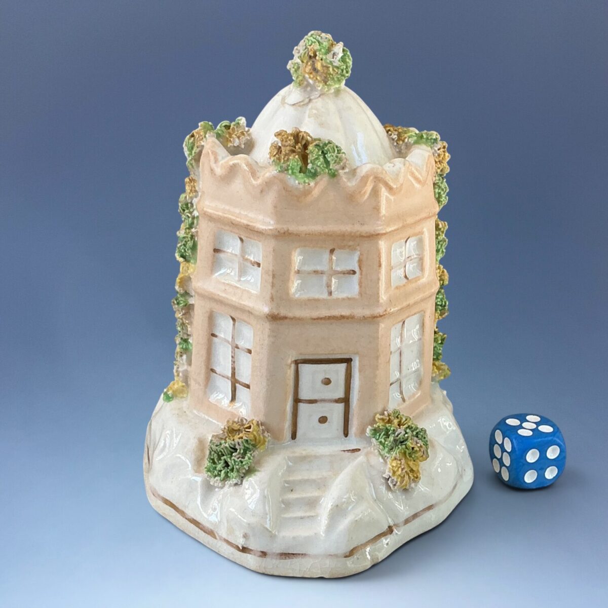 (Clearance) C19th Staffordshire ‘Toll House’ Pastille Burner.