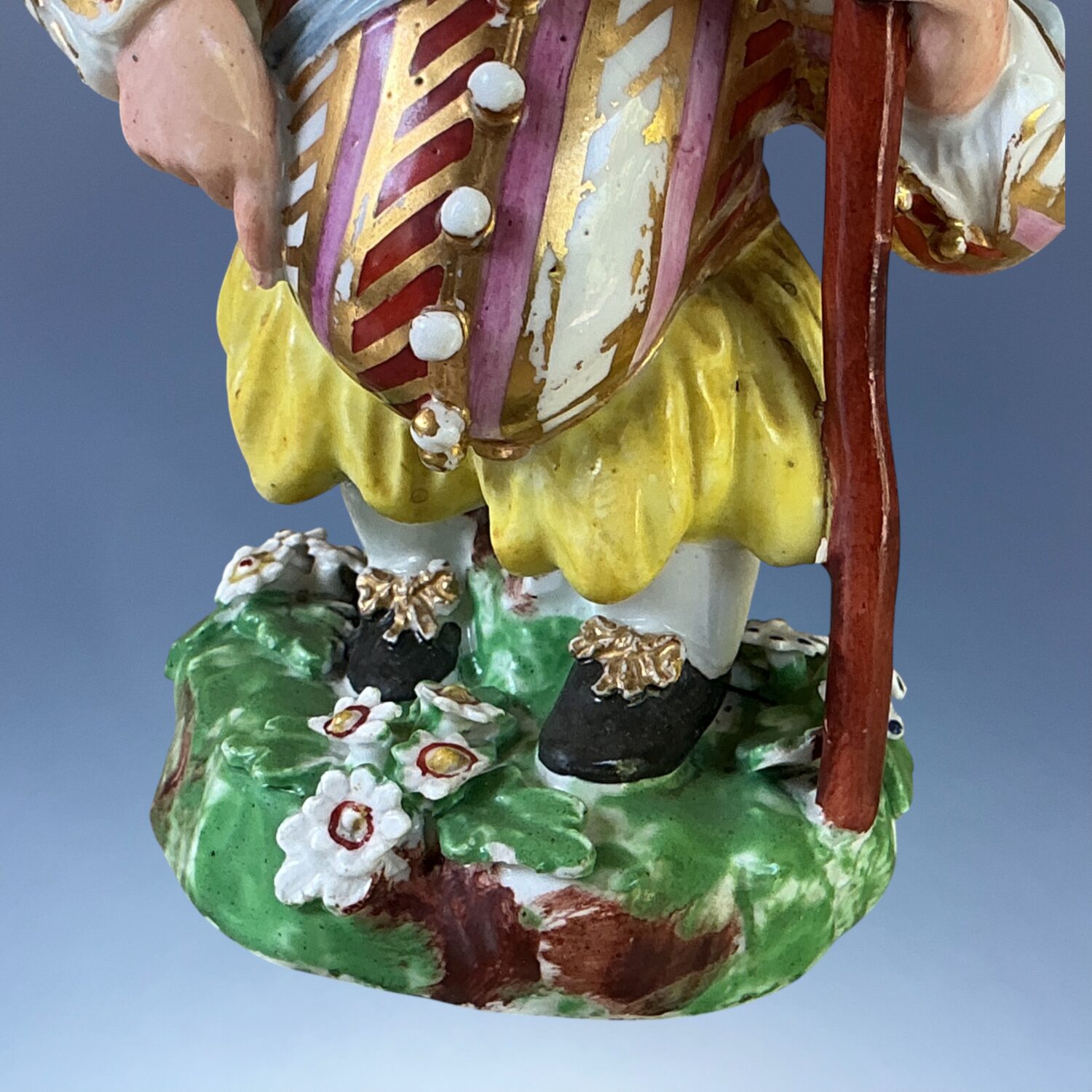 C18th Derby Porcelain Figure of a Mansion House Dwarf (c) - Image 3