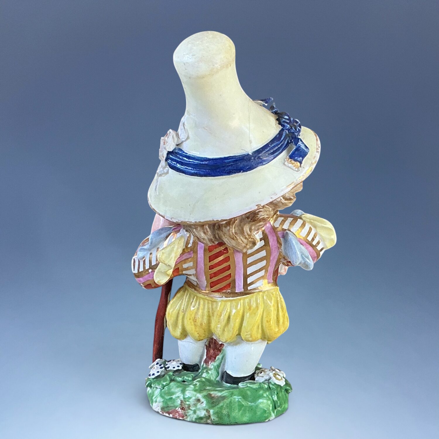 C18th Derby Porcelain Figure of a Mansion House Dwarf (c) - Image 7