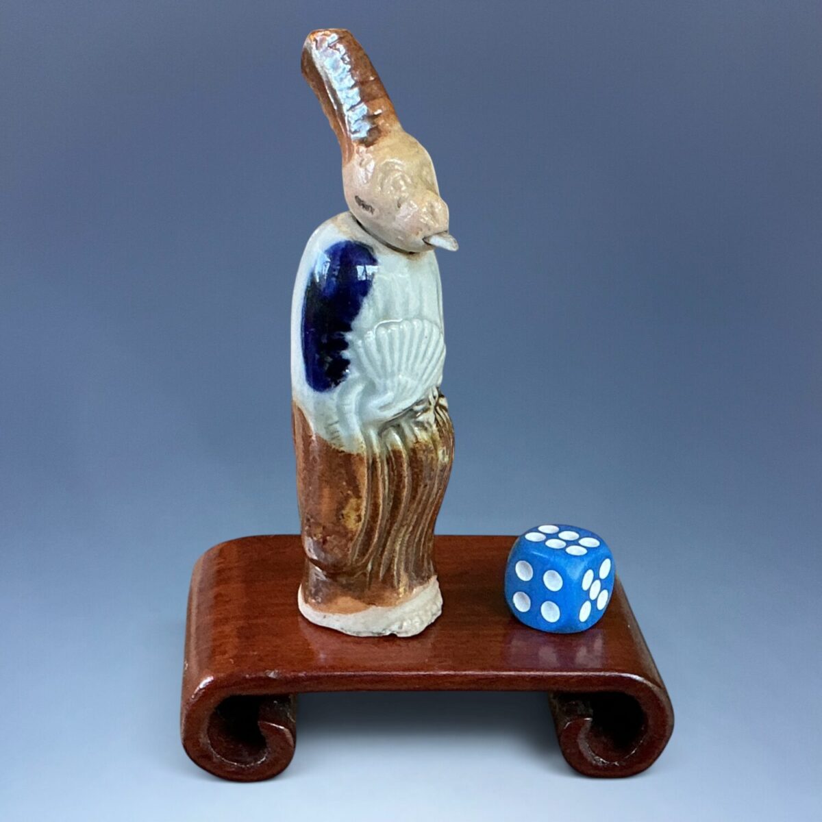 C19th Japanese Porcelain Dancing Monkey ‘Netsuke’ Figure.