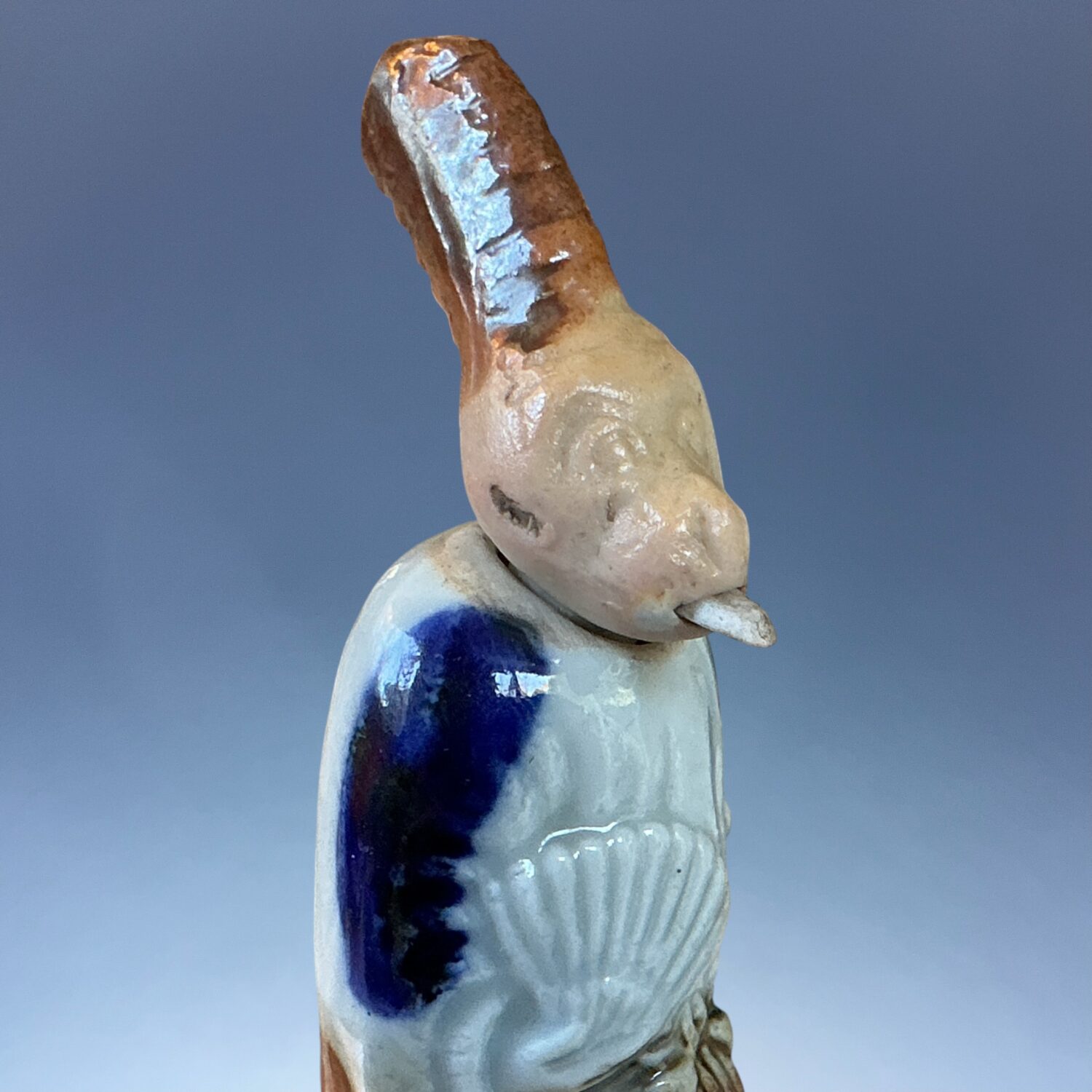C19th Japanese Porcelain Dancing Monkey ‘Netsuke’ Figure. - Image 3