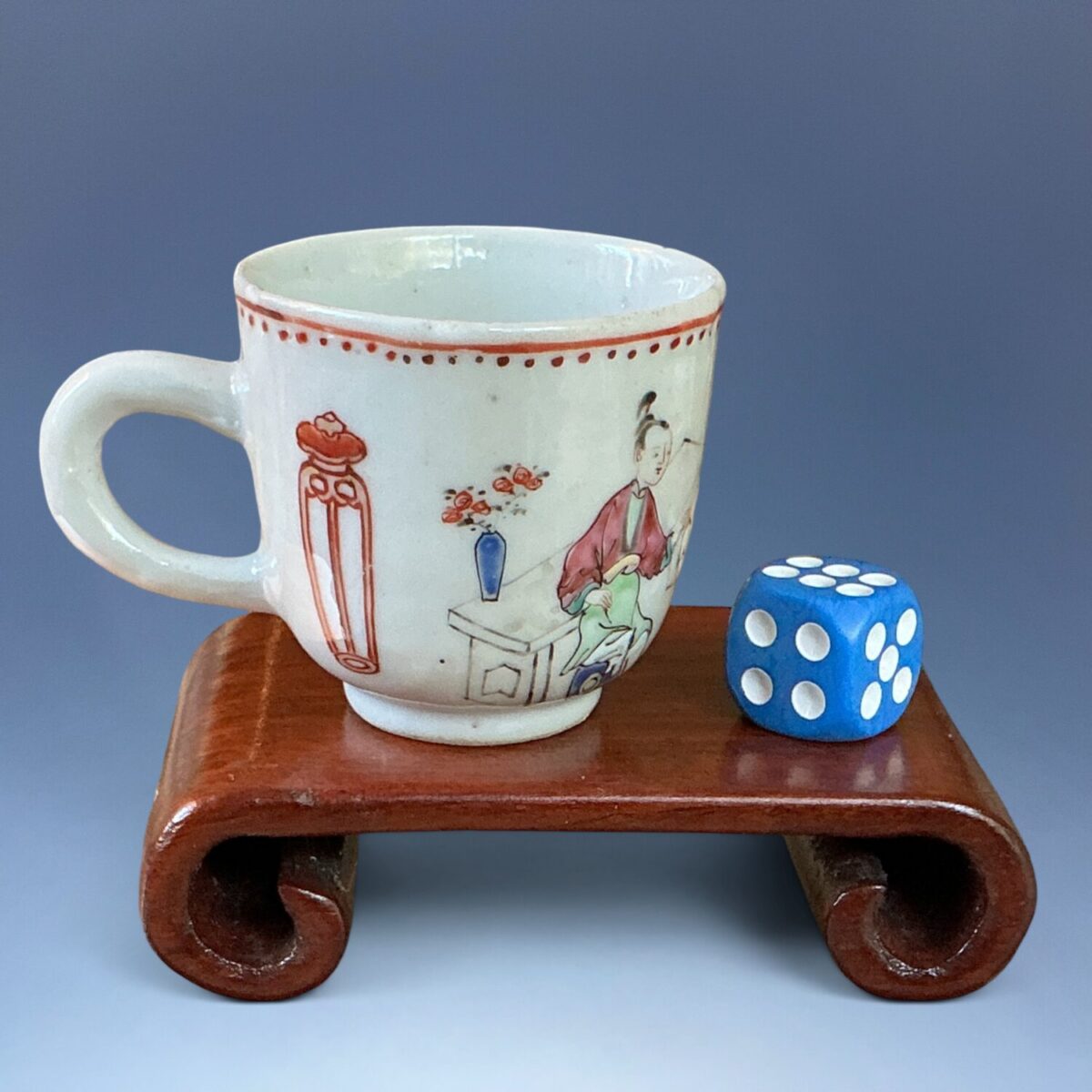 C18th Chinese Export Porcelain Toy/Miniature Coffee Cup