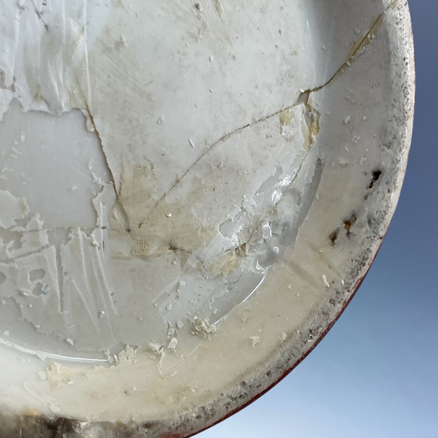 C18th Nymphenburg Porcelain ‘Faux Bois’ Hot Water Jug (af) - Image 11