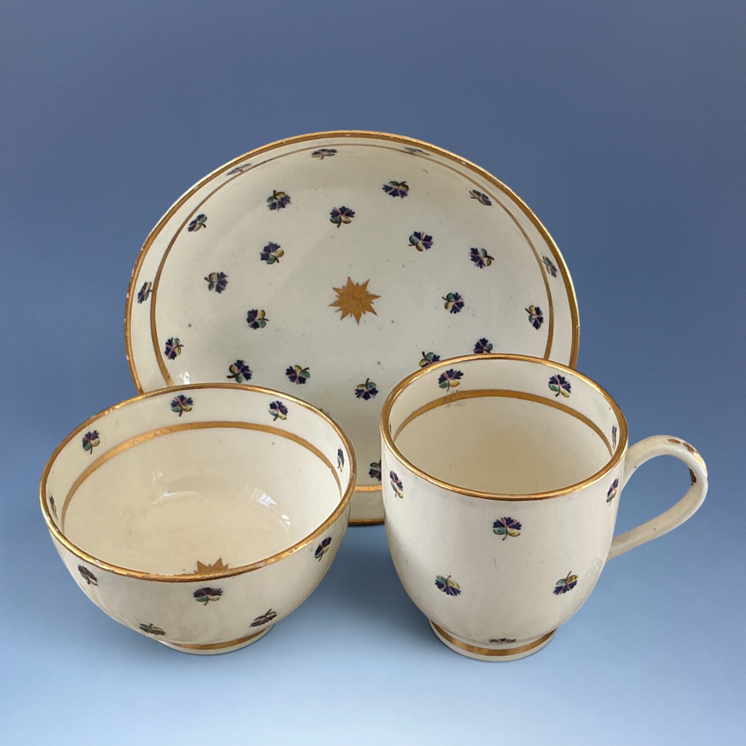C18th Caughley Porcelain Trio - Image 2