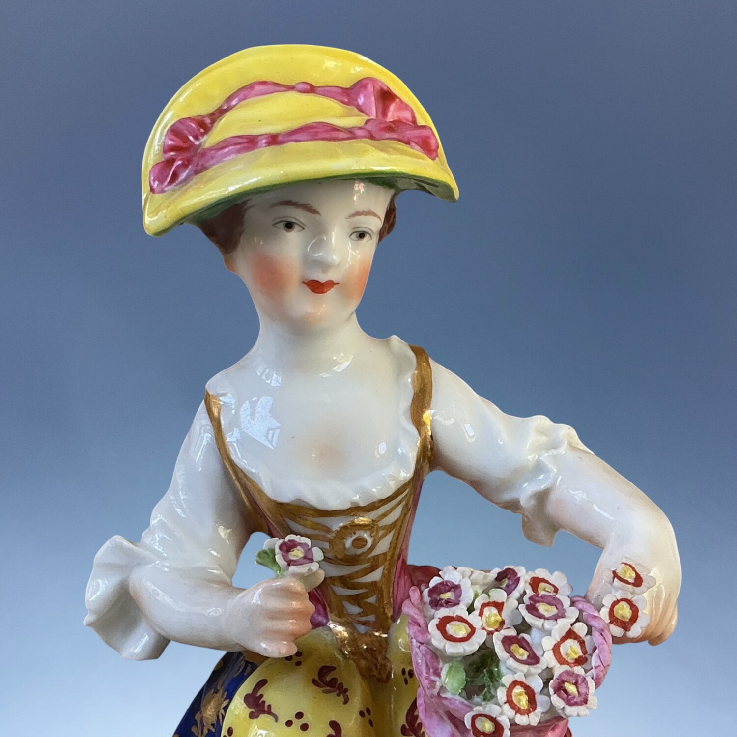 (Clearance) Pair of Derby Style Figures of Flower Sellers. - Image 2