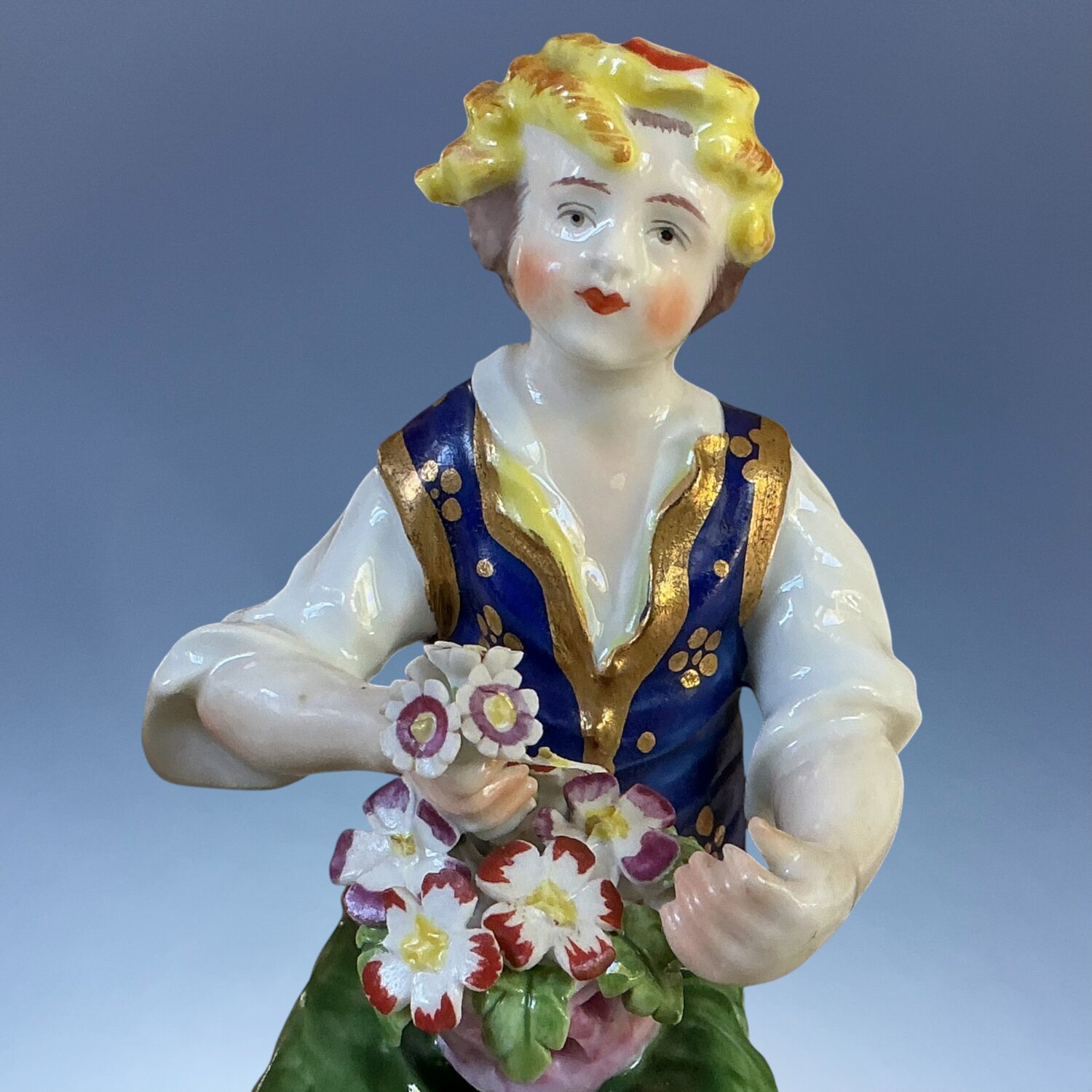 (Clearance) Pair of Derby Style Figures of Flower Sellers. - Image 3