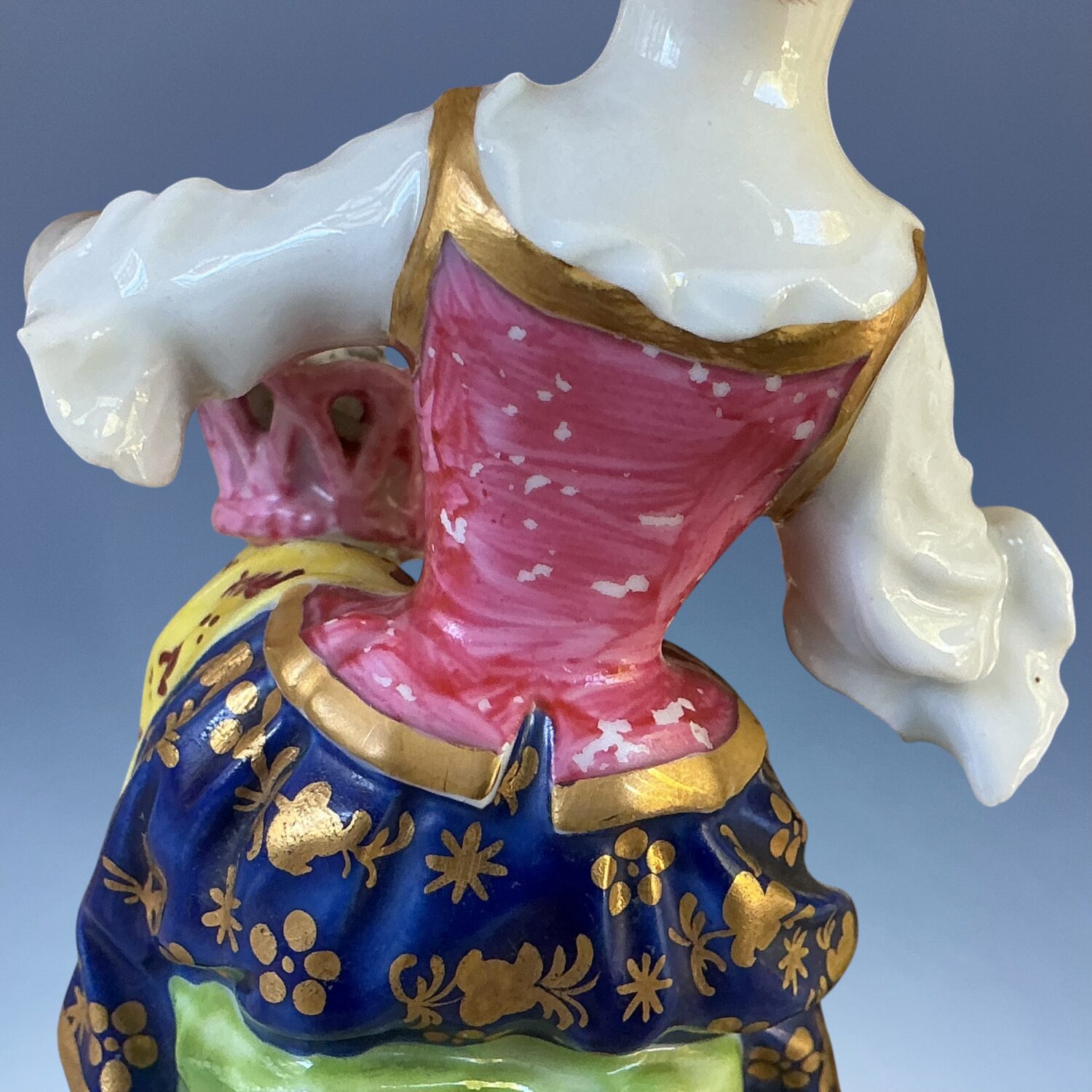 (Clearance) Pair of Derby Style Figures of Flower Sellers. - Image 6