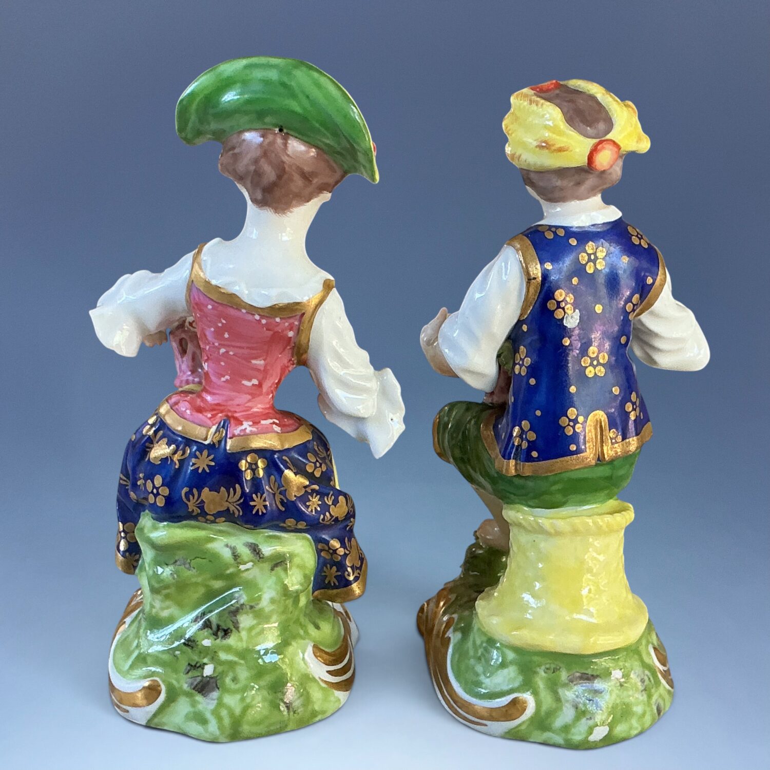 (Clearance) Pair of Derby Style Figures of Flower Sellers. - Image 8