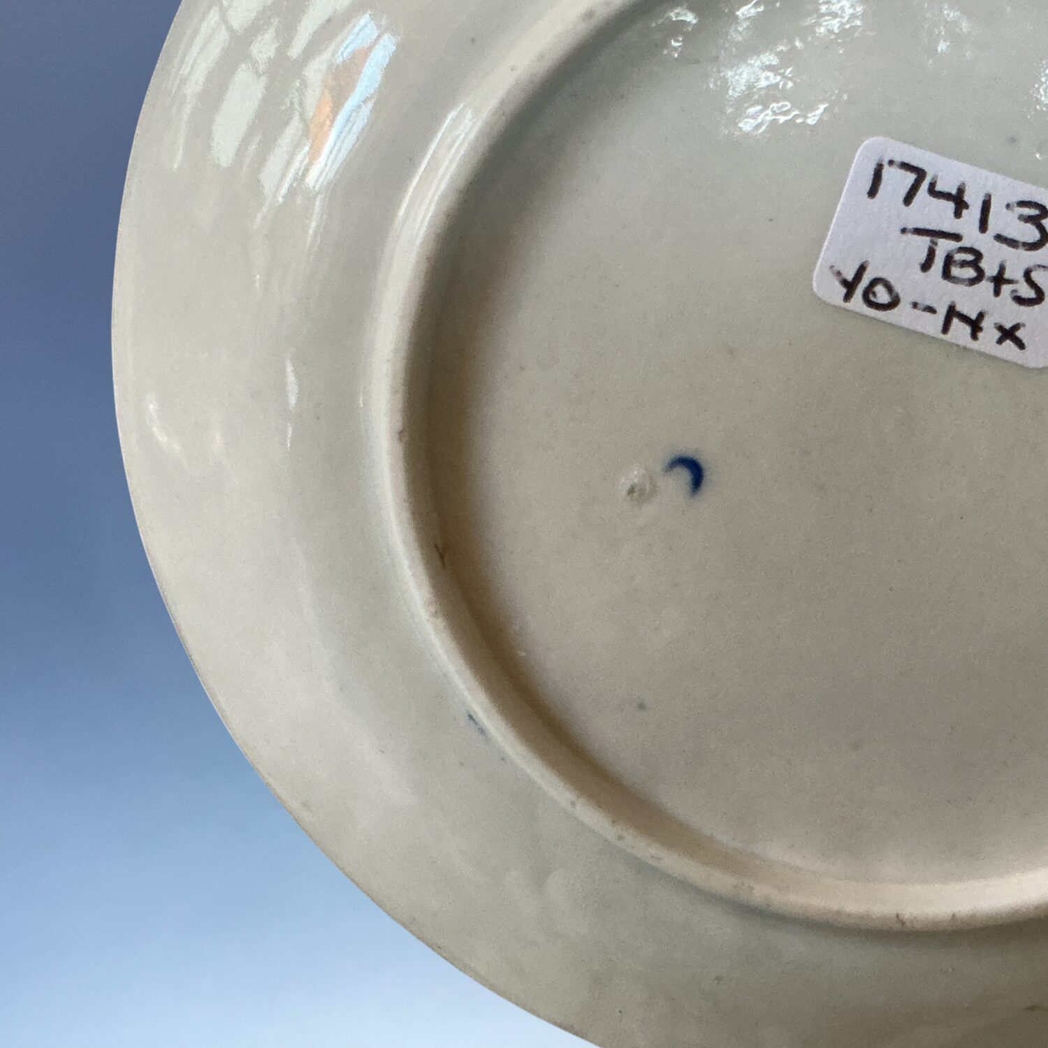 Late C18th Worcester Porcelain Teabowl & Saucer. - Image 3