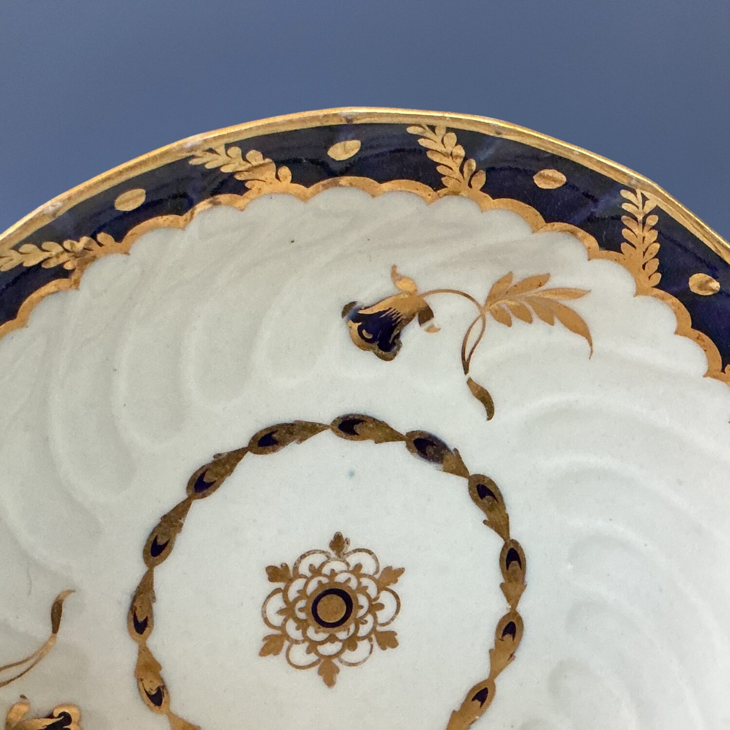 Late C18th Worcester Porcelain Teabowl & Saucer. - Image 7
